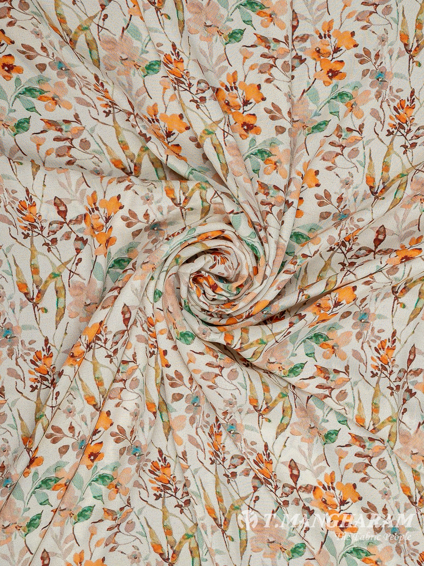 Cream Crepe Fabric - EB8136 view-1