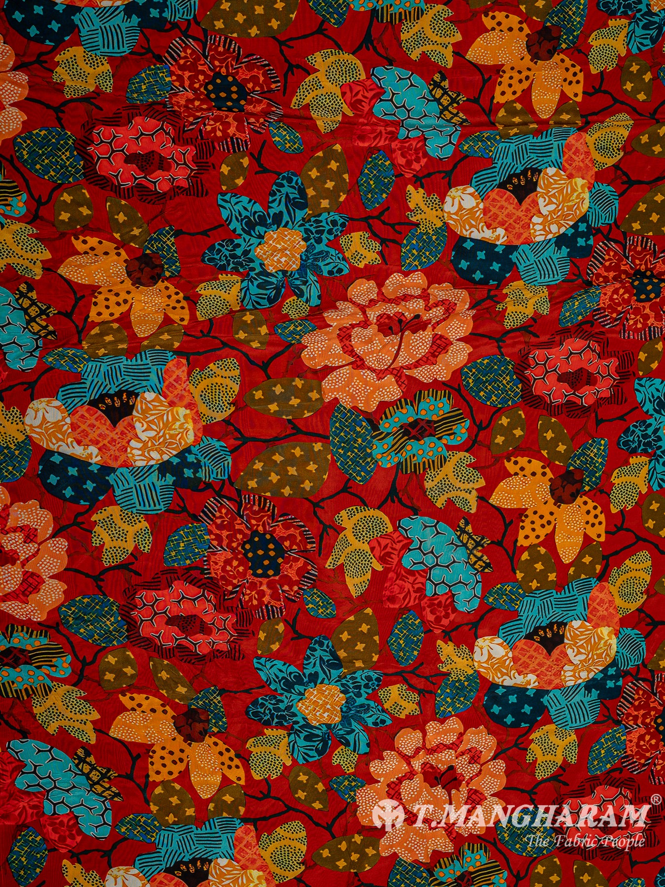 Multicolor Crepe Fabric - EC9591 view-3