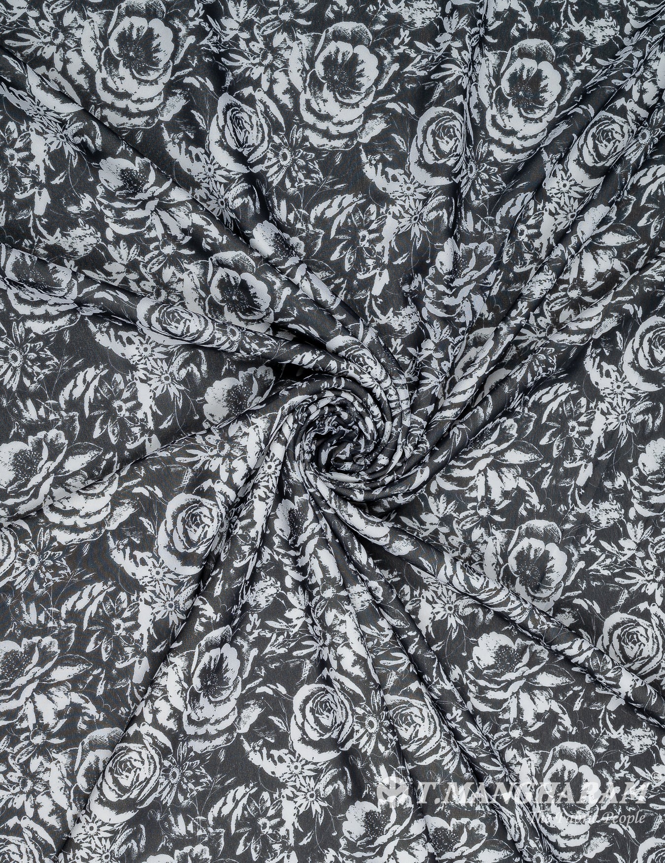 White Georgette Fabric - EB7219 view-1