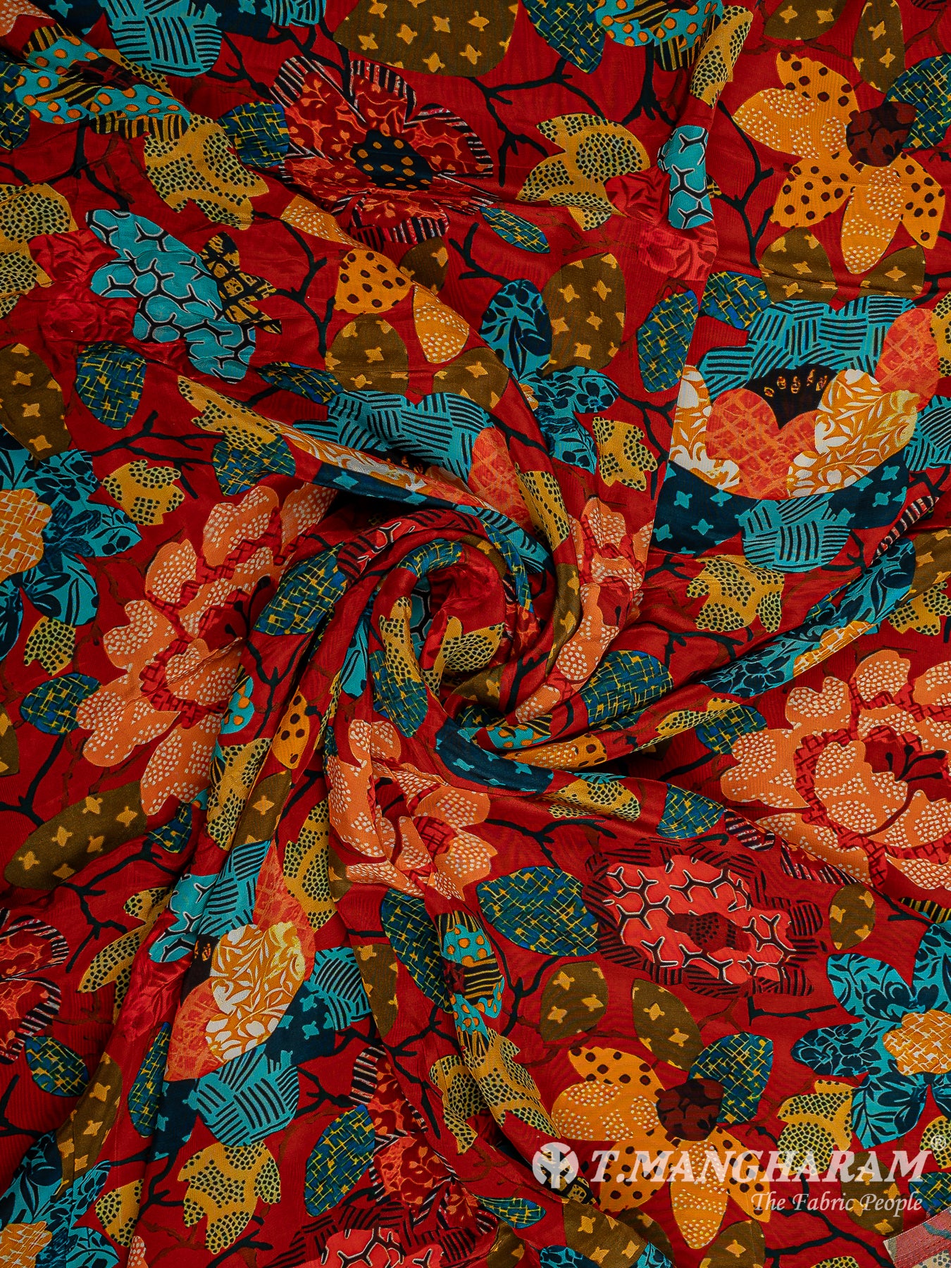 Multicolor Crepe Fabric - EC9591 view-1