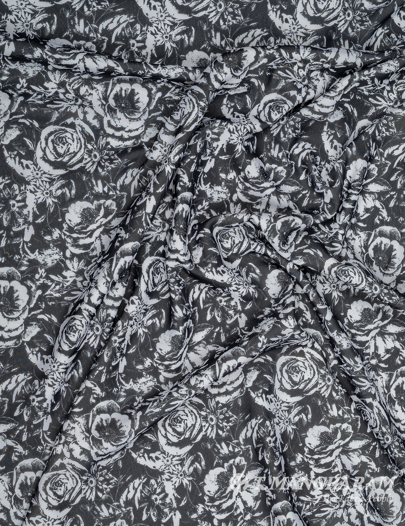 White Georgette Fabric - EB7219 view-3