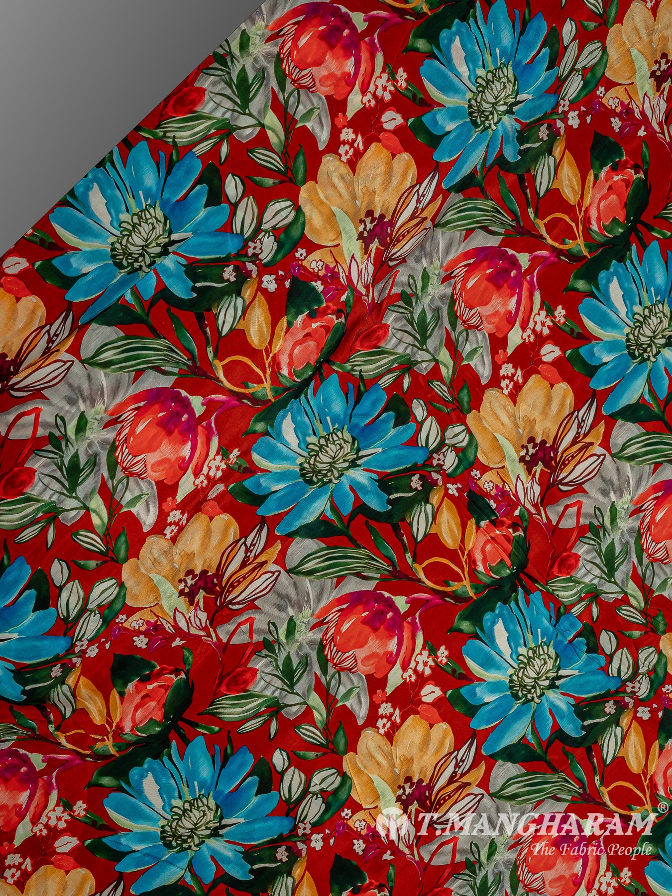 Multicolor Crepe Fabric - EC9606 vew-2