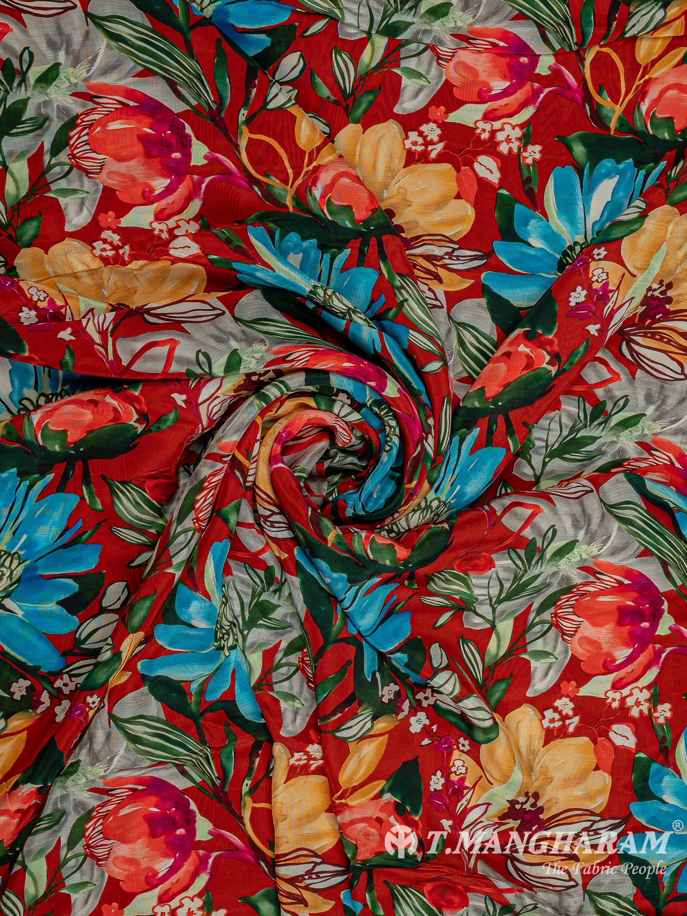 Multicolor Crepe Fabric - EC9606 view-1