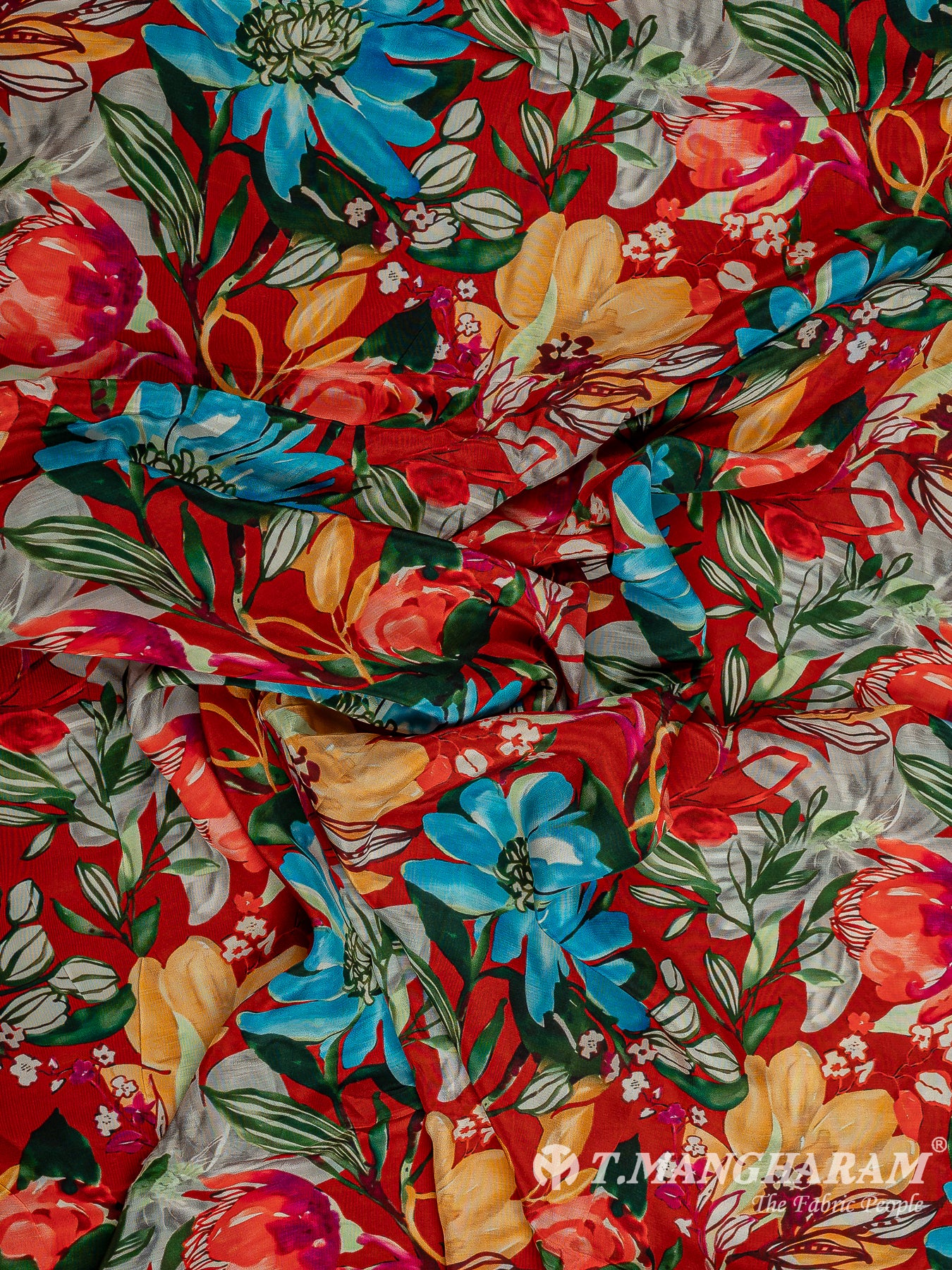 Multicolor Crepe Fabric - EC9606 view-4