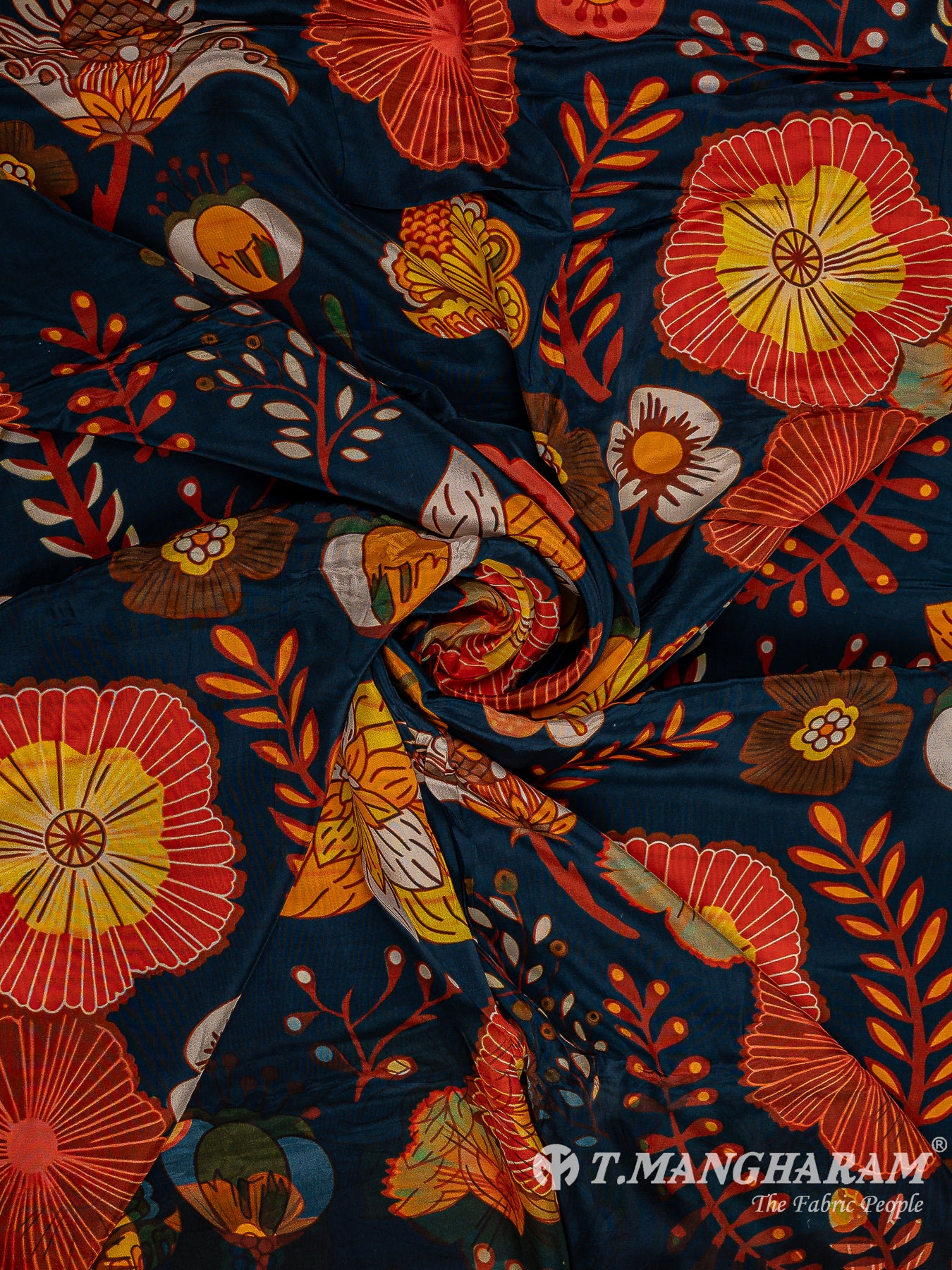 Multicolor Crepe Fabric - EC9590 view-1