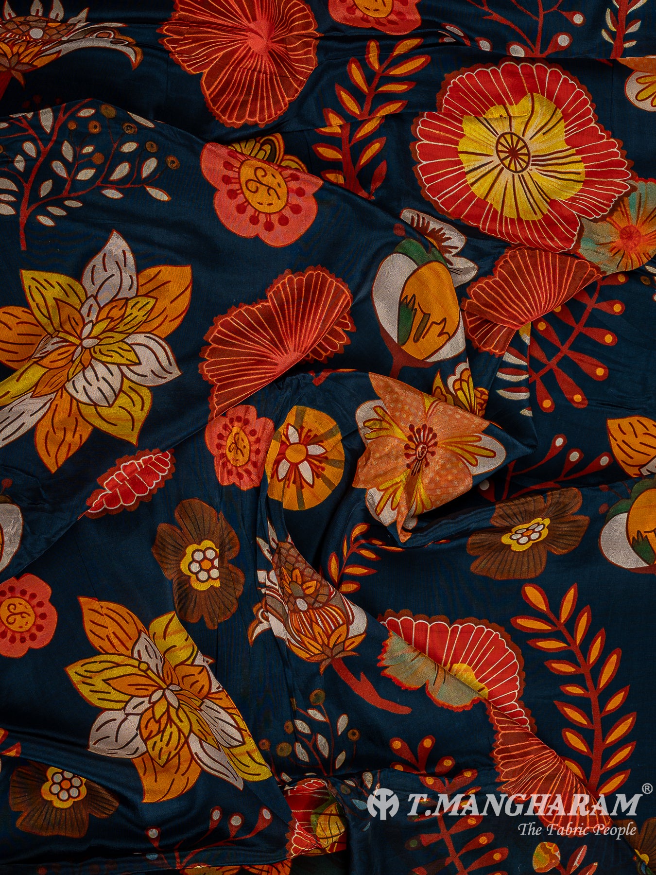 Multicolor Crepe Fabric - EC9590 view-4
