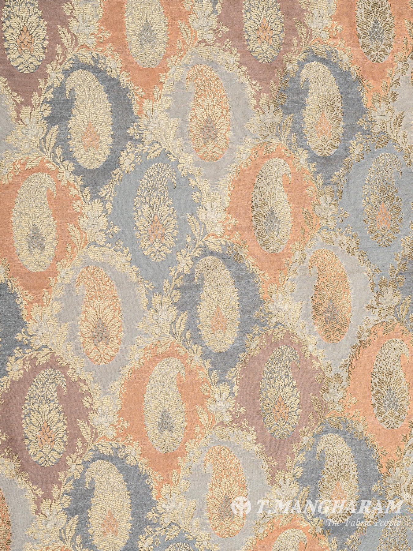 Multicolor Banaras Fabric - EC9047 view-3