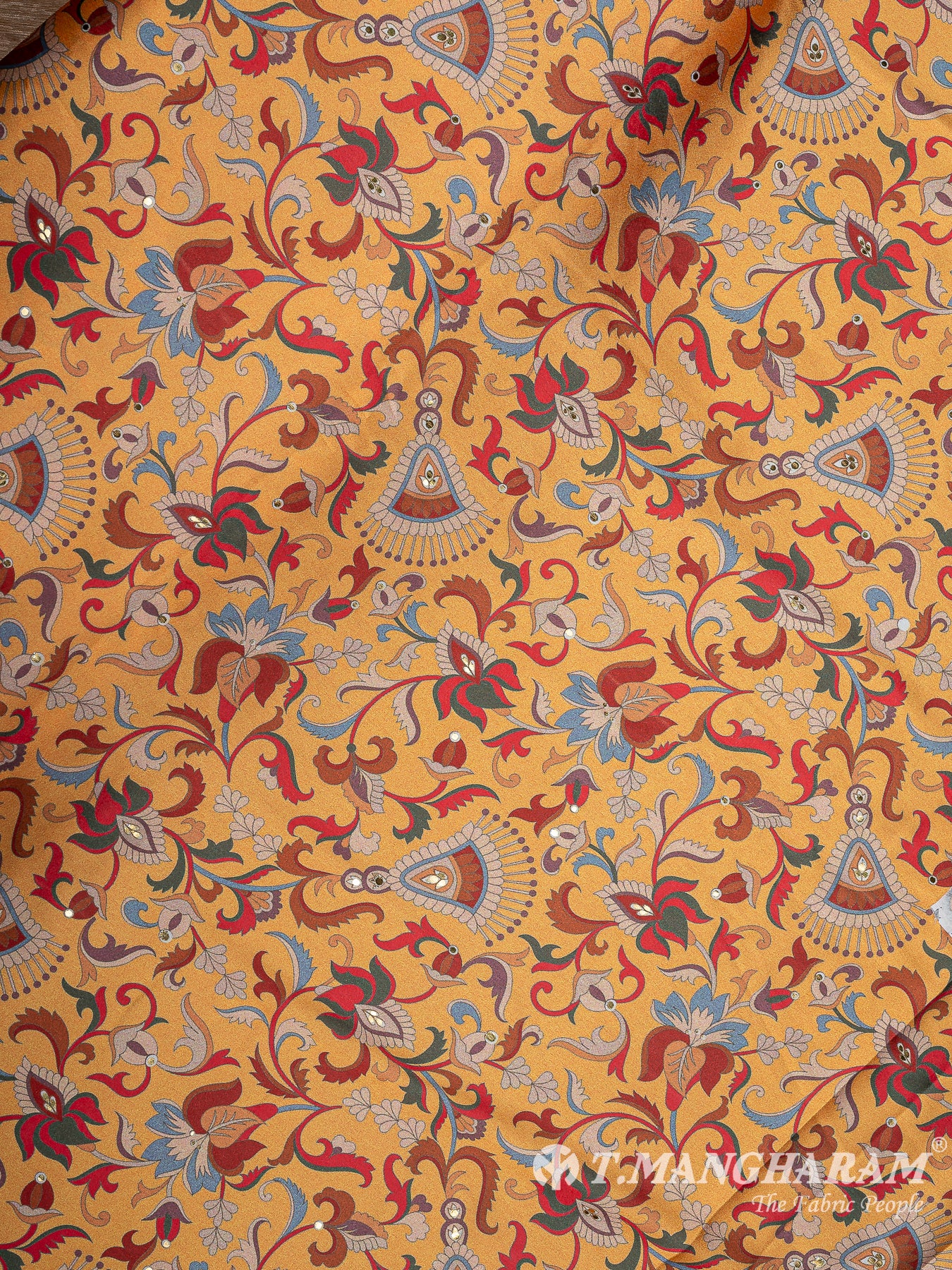 Yellow Satin Fabric - EC11091