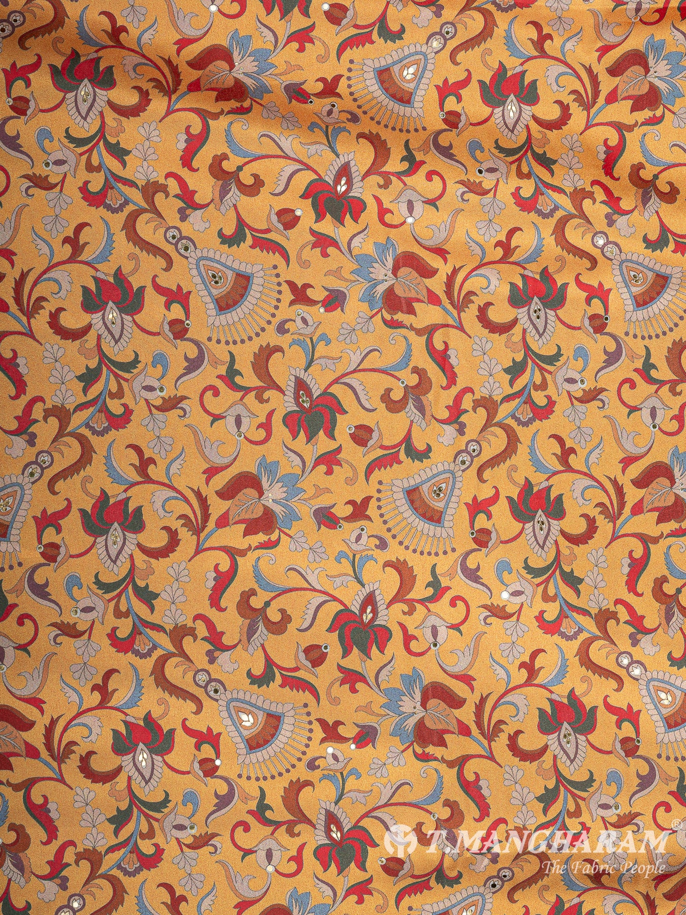 Yellow Satin Fabric - EC11091
