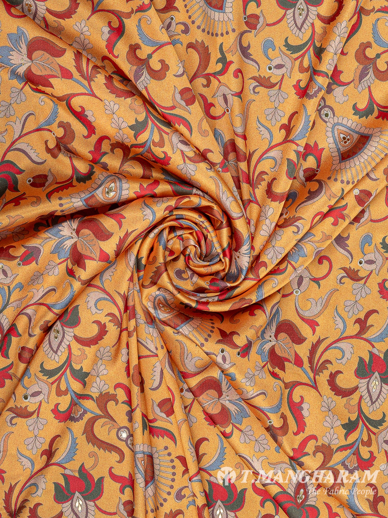 Yellow Satin Fabric - EC11091