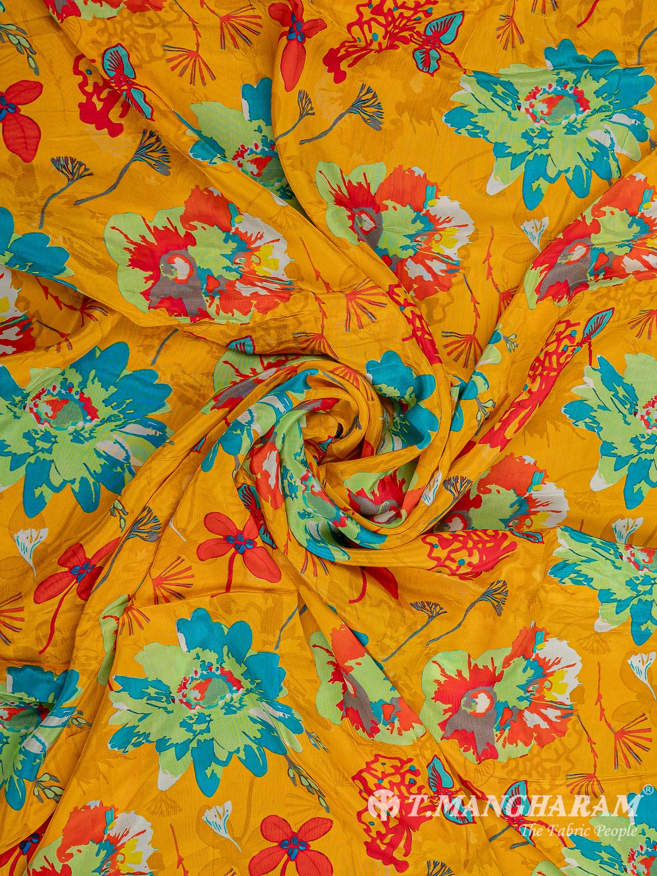 Multicolor Crepe Fabric - EC9598 view-1