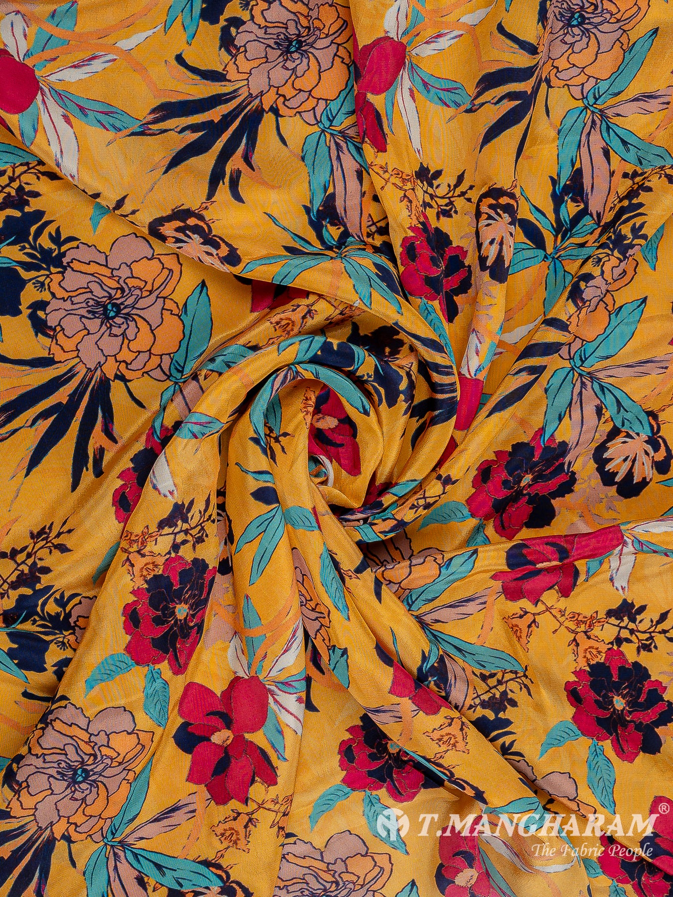 Multicolor Crepe Fabric - EC9601 view-1