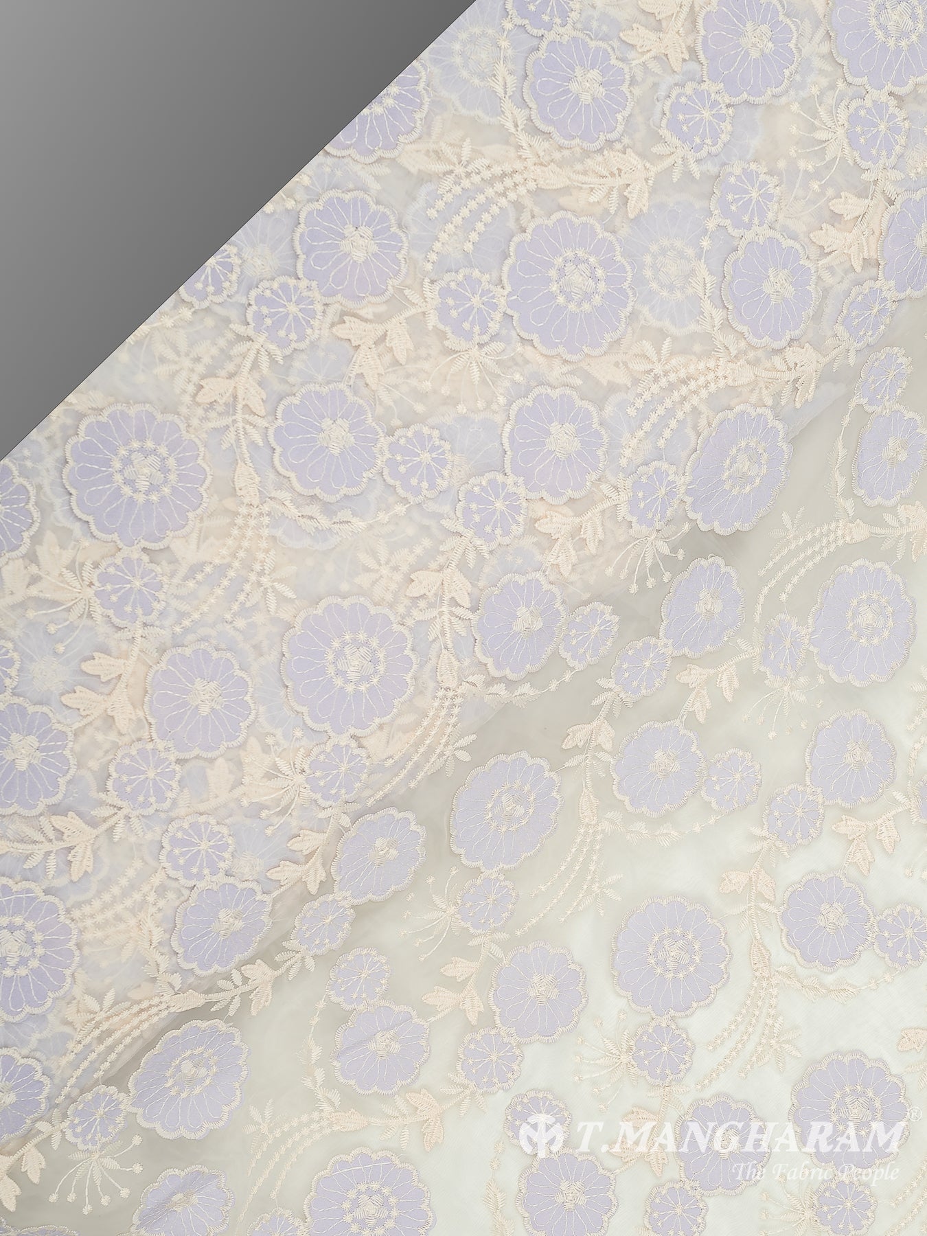 Multicolor Net Embroidery Fabric - EB6563 view-2