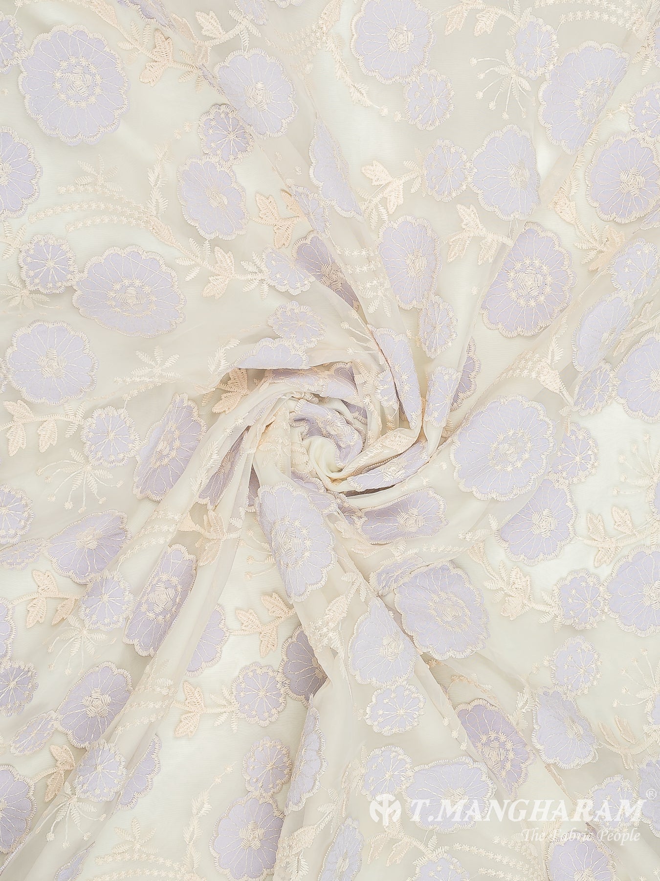 Multicolor Net Embroidery Fabric - EB6563 view-1