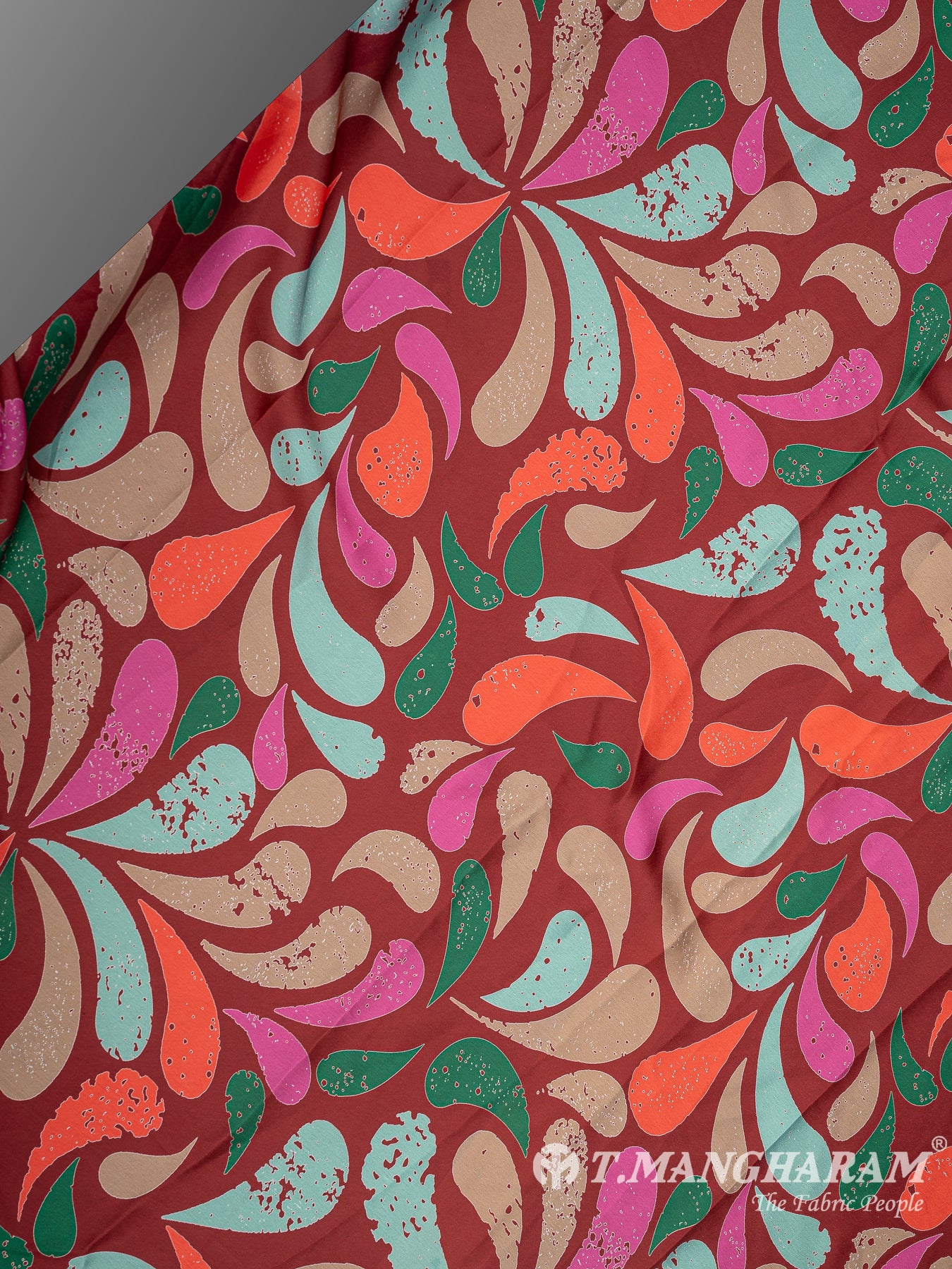 Multicolor Satin Fabric - EC9401 view-2