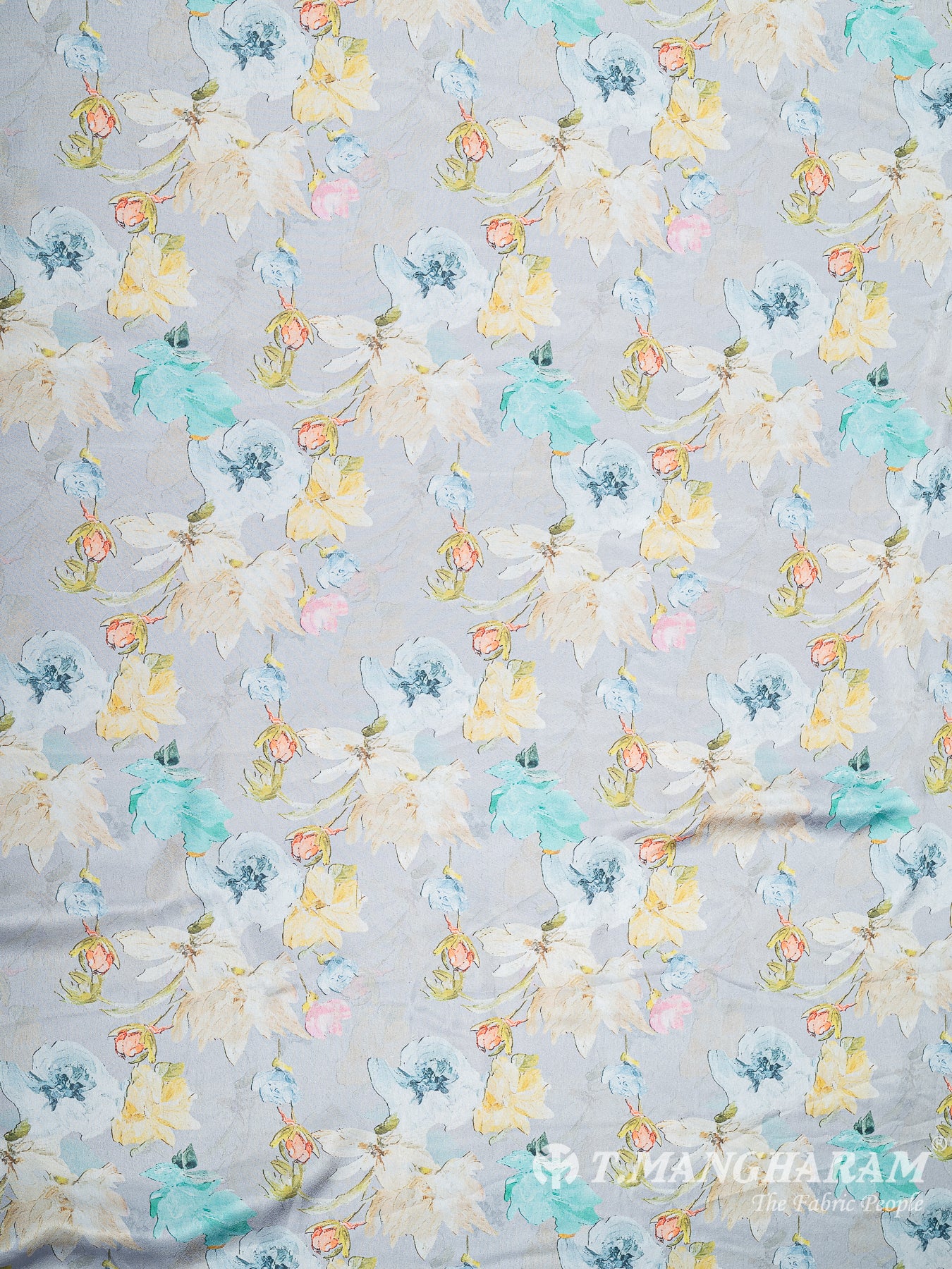 Grey Satin Fabric - EC8781 view-3