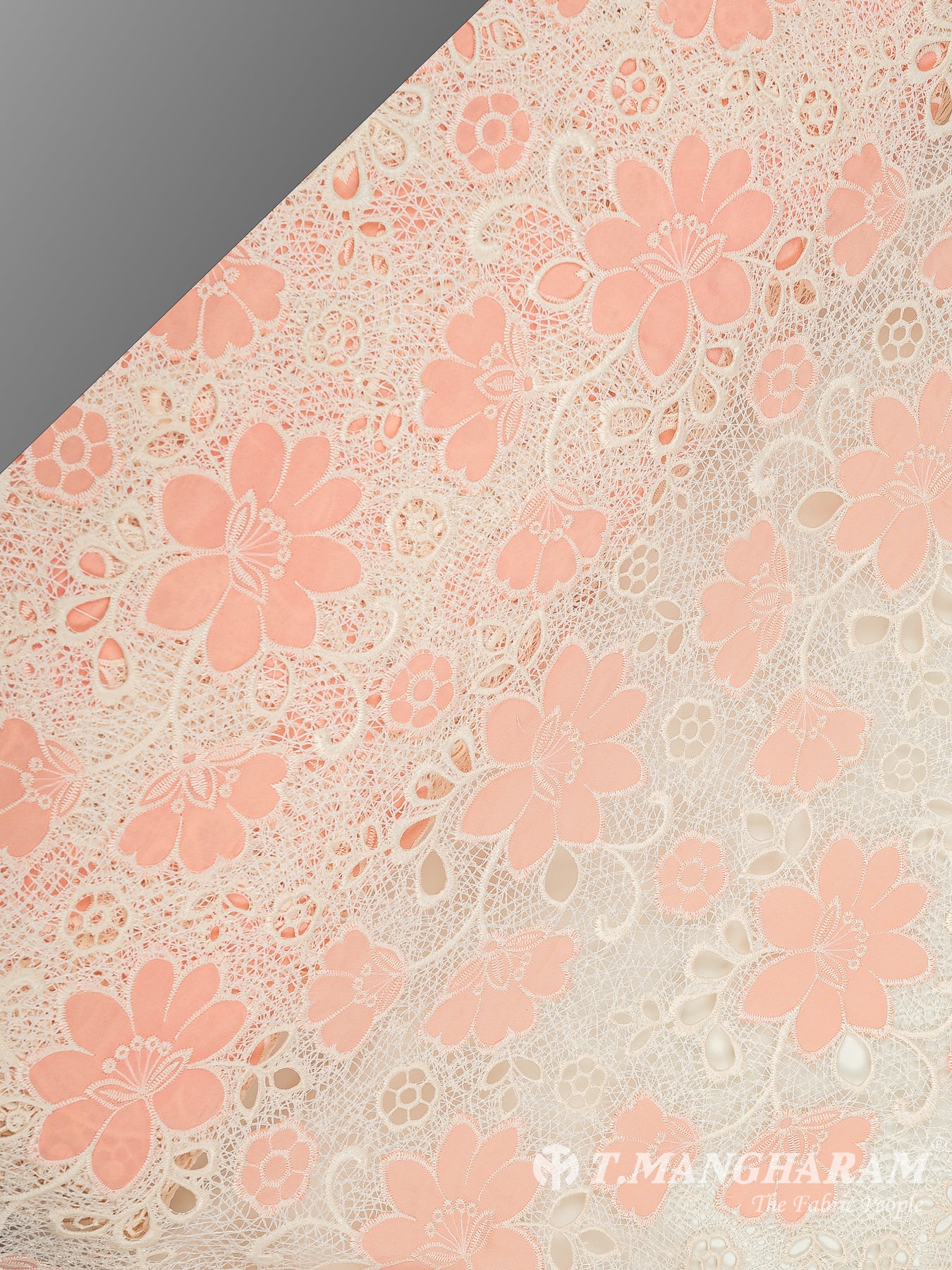 Multicolor Net Embroidery Fabric - EB6567 view-2