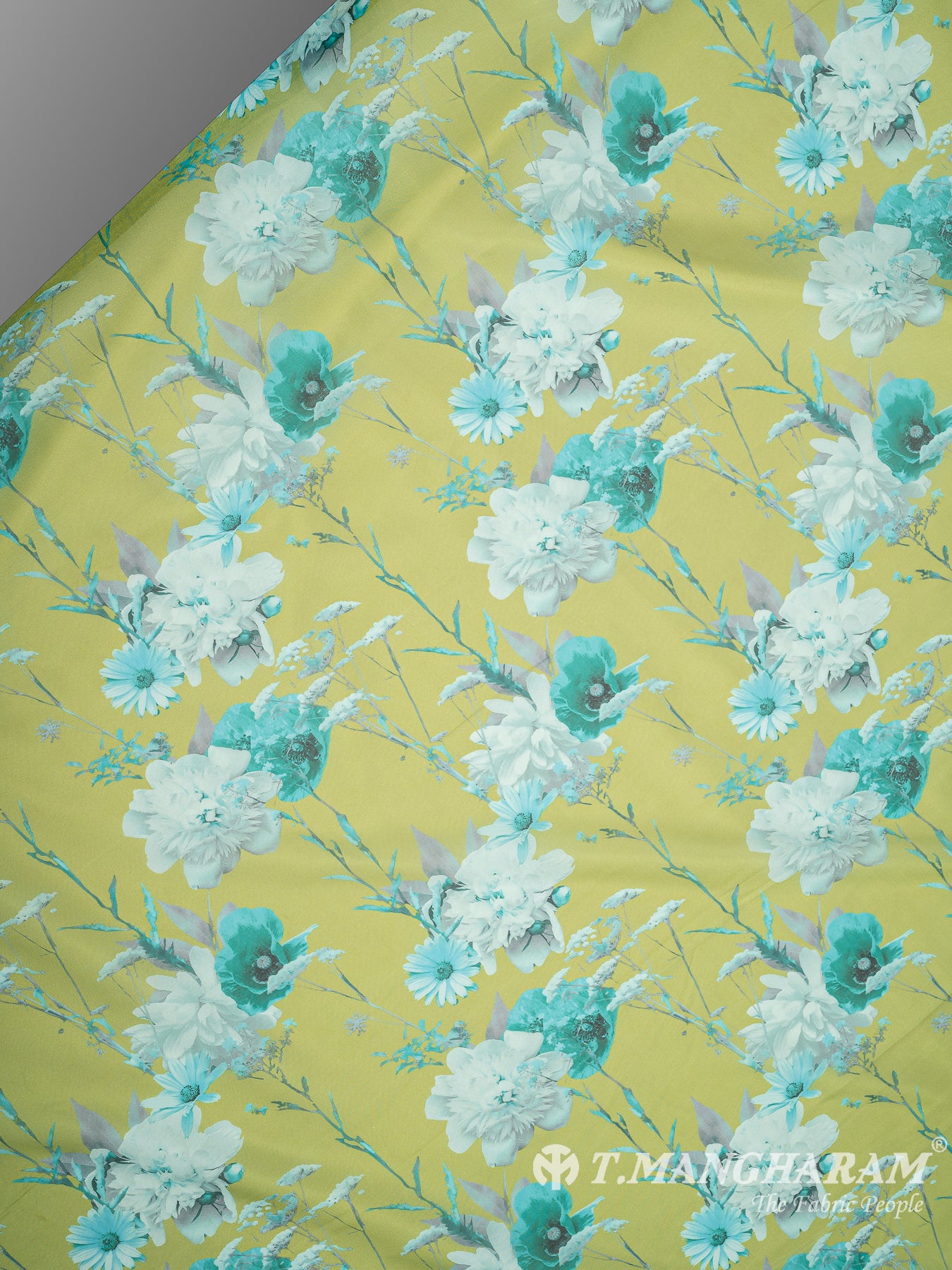 Green Organza Fabric - EC8791 view-2
