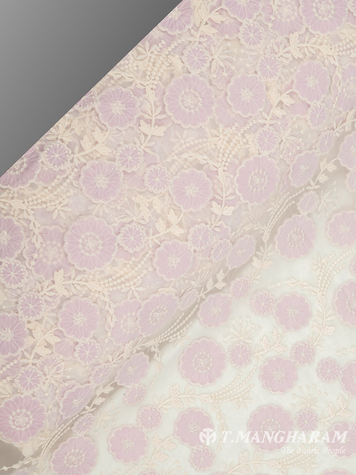 Multicolor Net Embroidery Fabric - EB6564 view-2