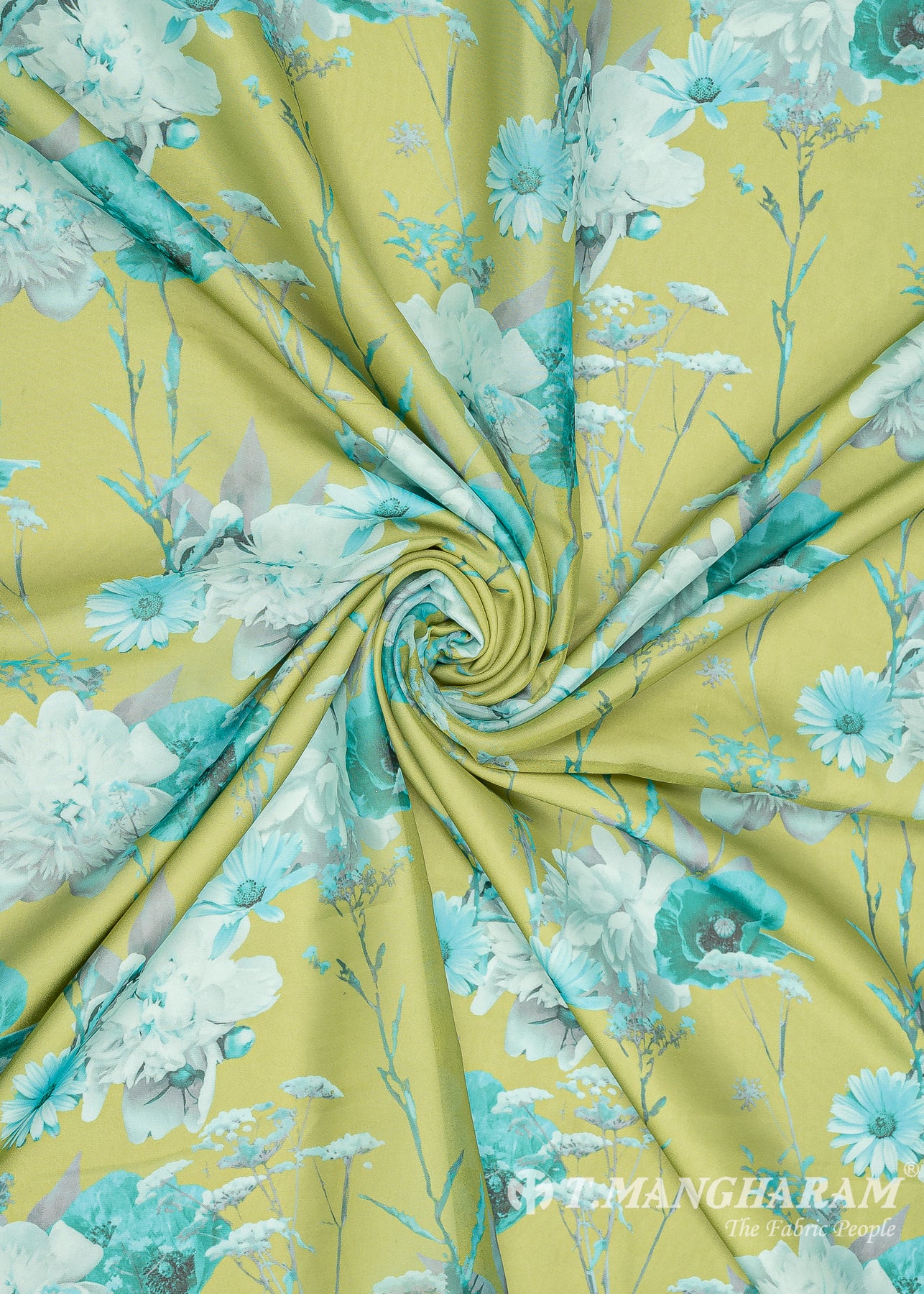 Green Organza Fabric - EC8791 view-1