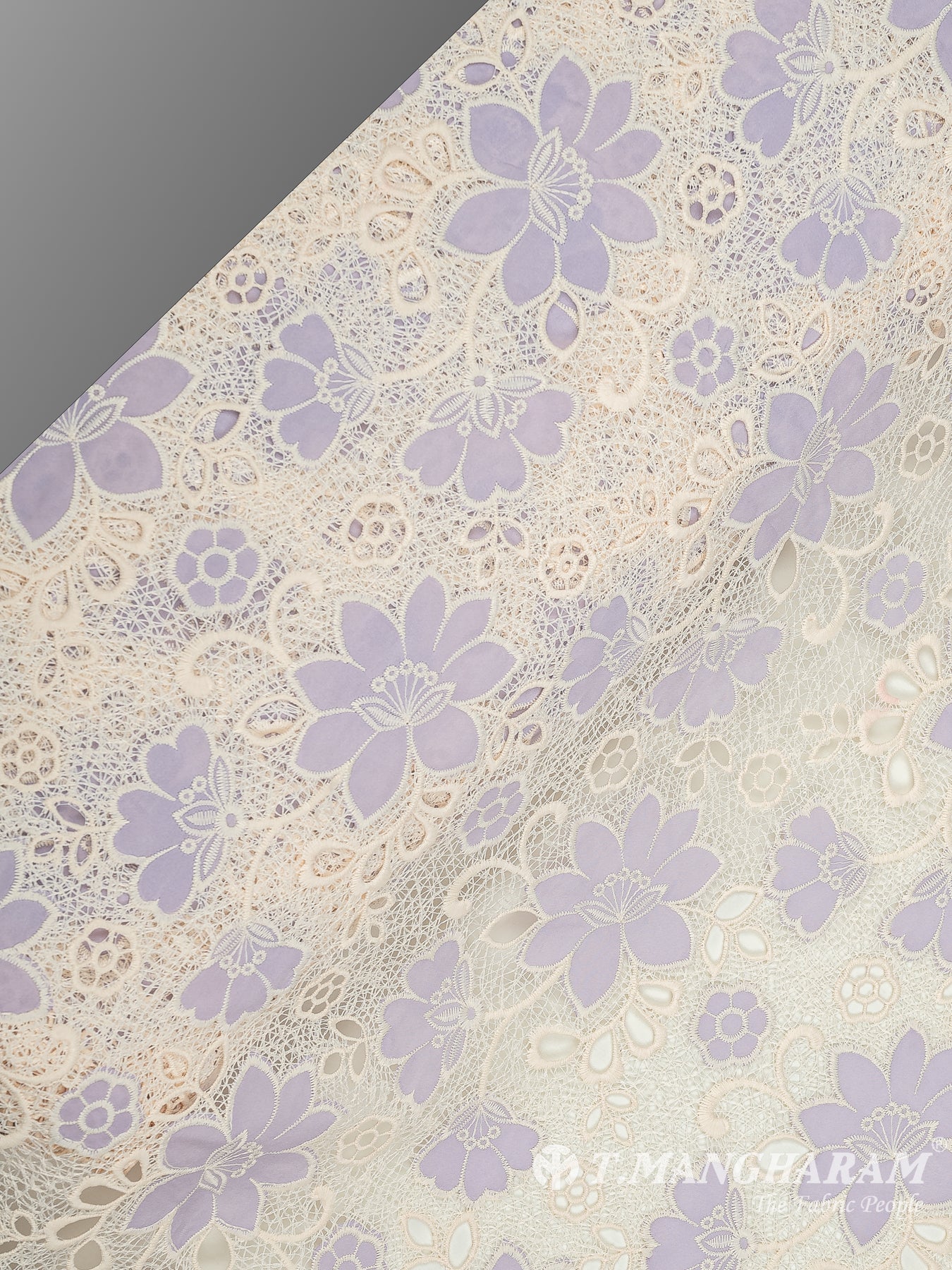 Multicolor Net Embroidery Fabric - EB6571 view-2