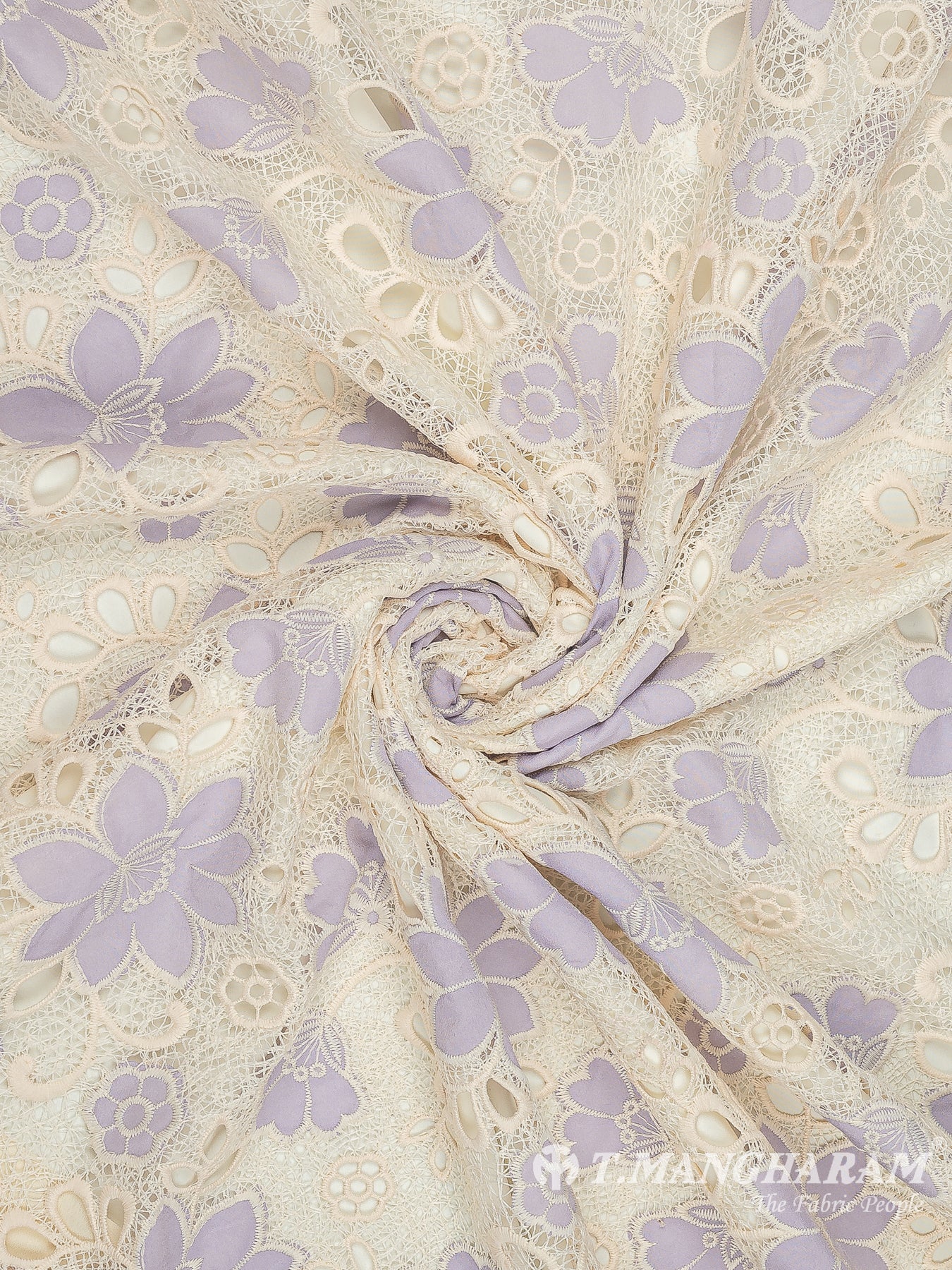 Multicolor Net Embroidery Fabric - EB6571 view-1