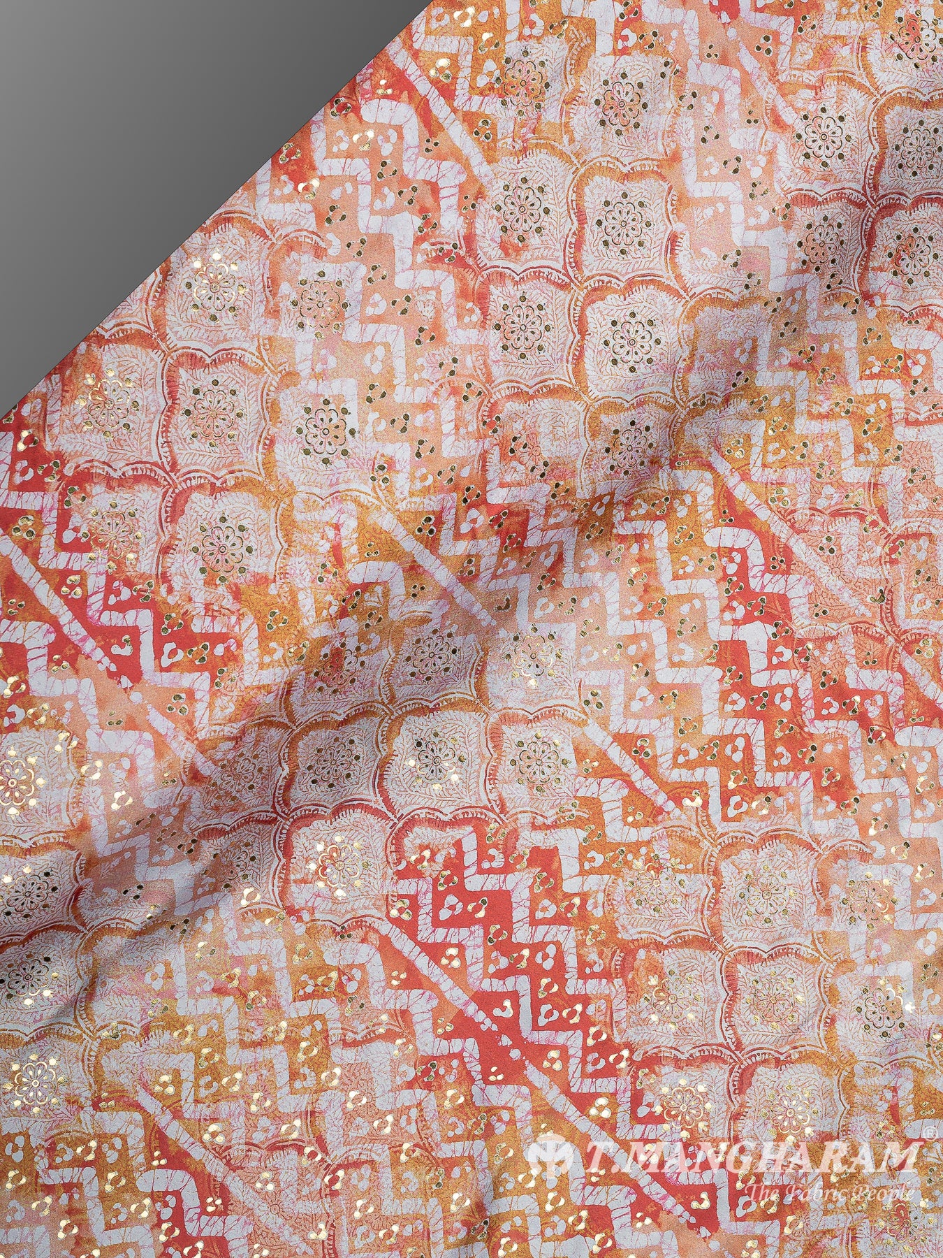 Multicolor Satin Fabric - EC11078