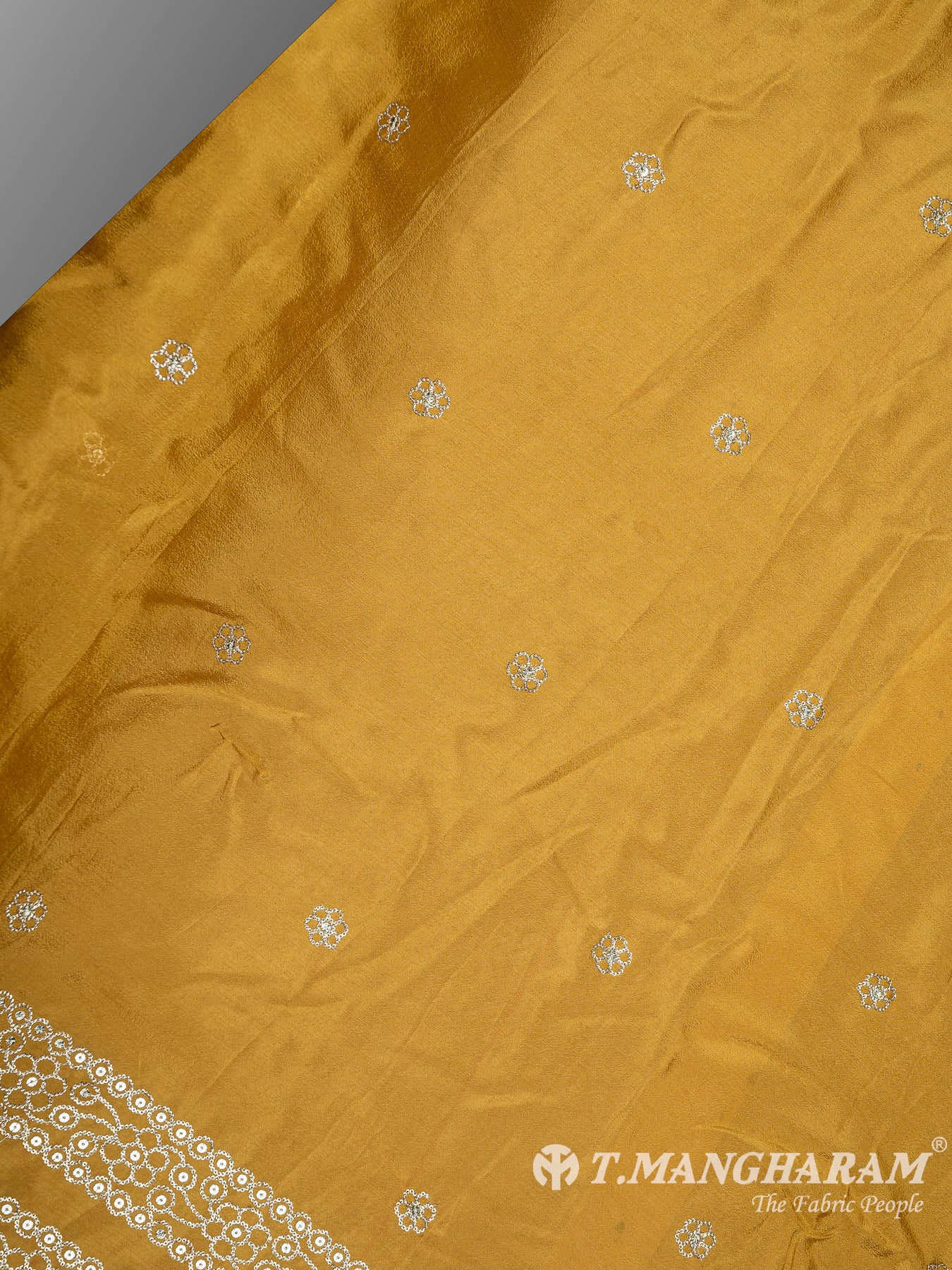 Yellow Chinnon Silk Fabric - EC8296