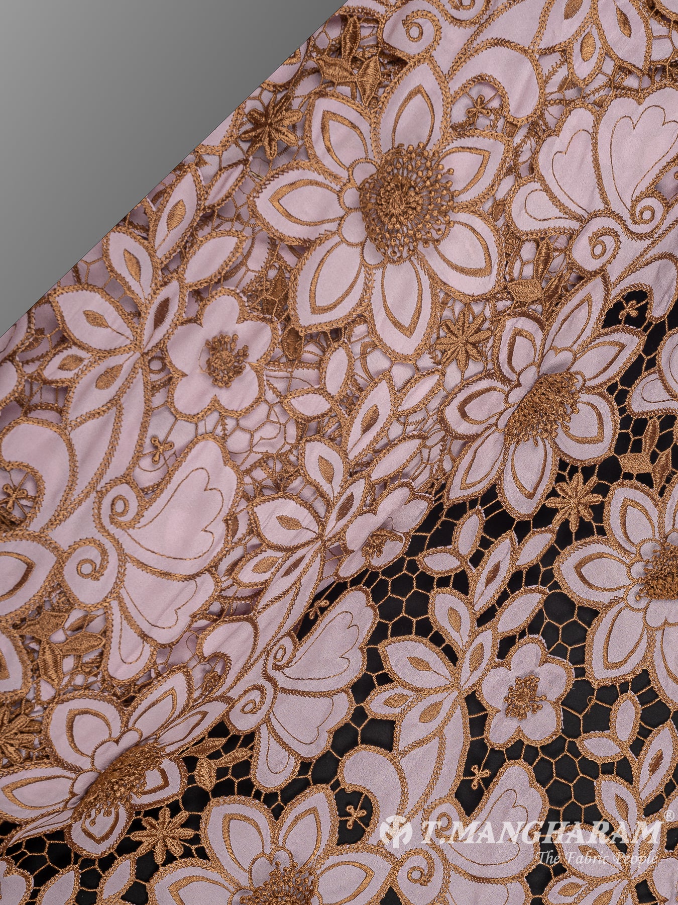 Pink Net Embroidery Fabric - EB6918 view-2