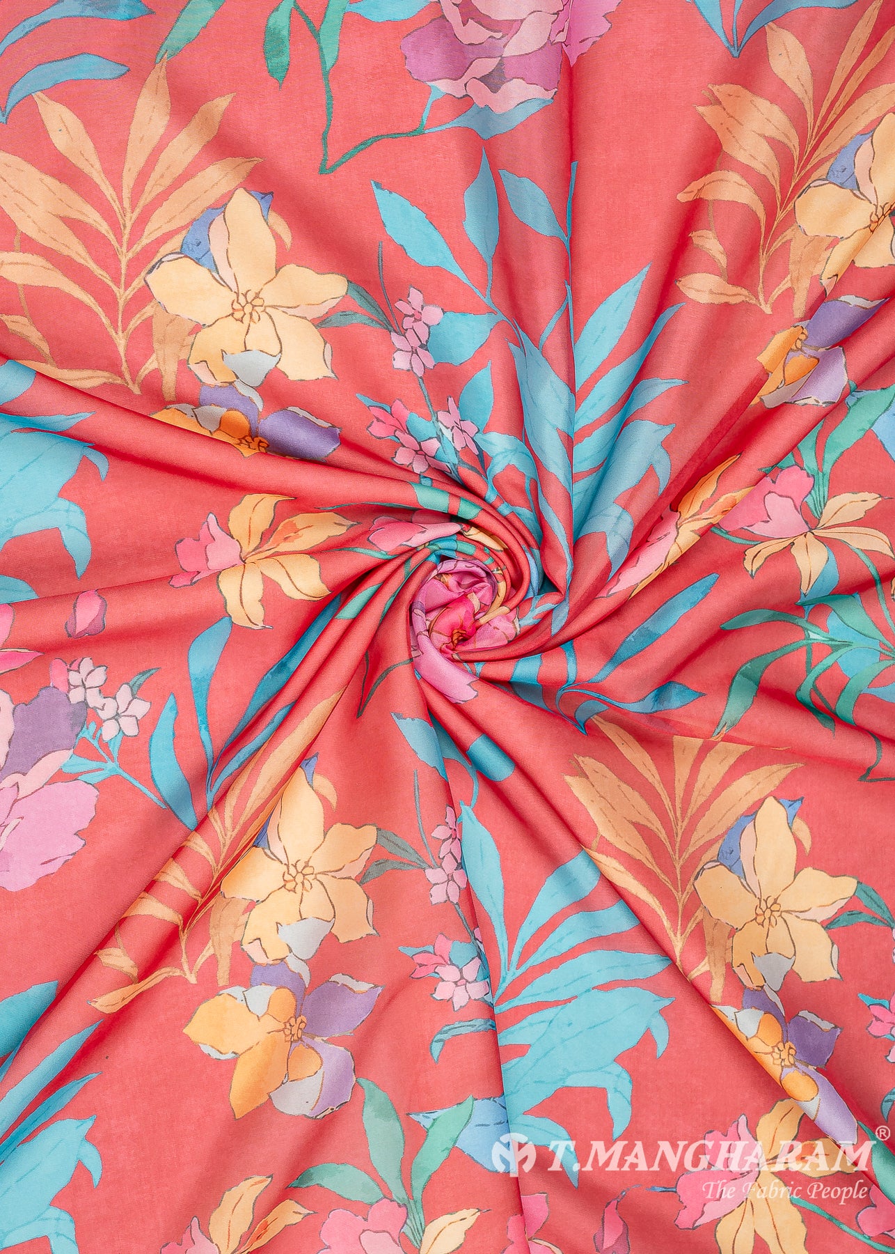 Red Organza Fabric - EC8788 view-1