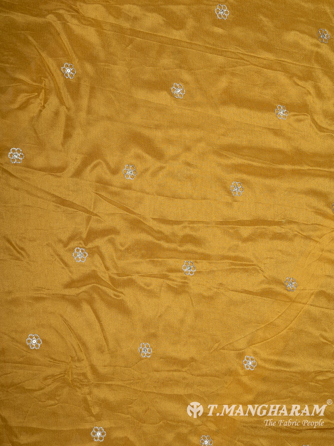 Yellow Chinnon Silk Fabric - EC8296 view-3