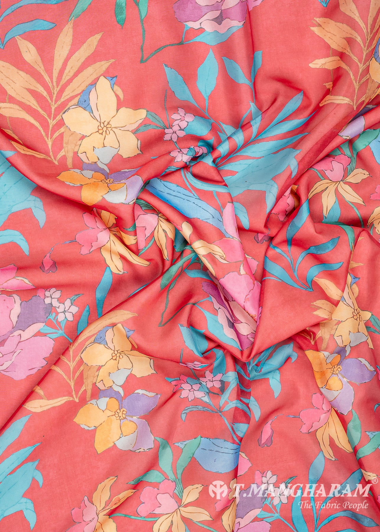 Red Organza Fabric - EC8788 view-4