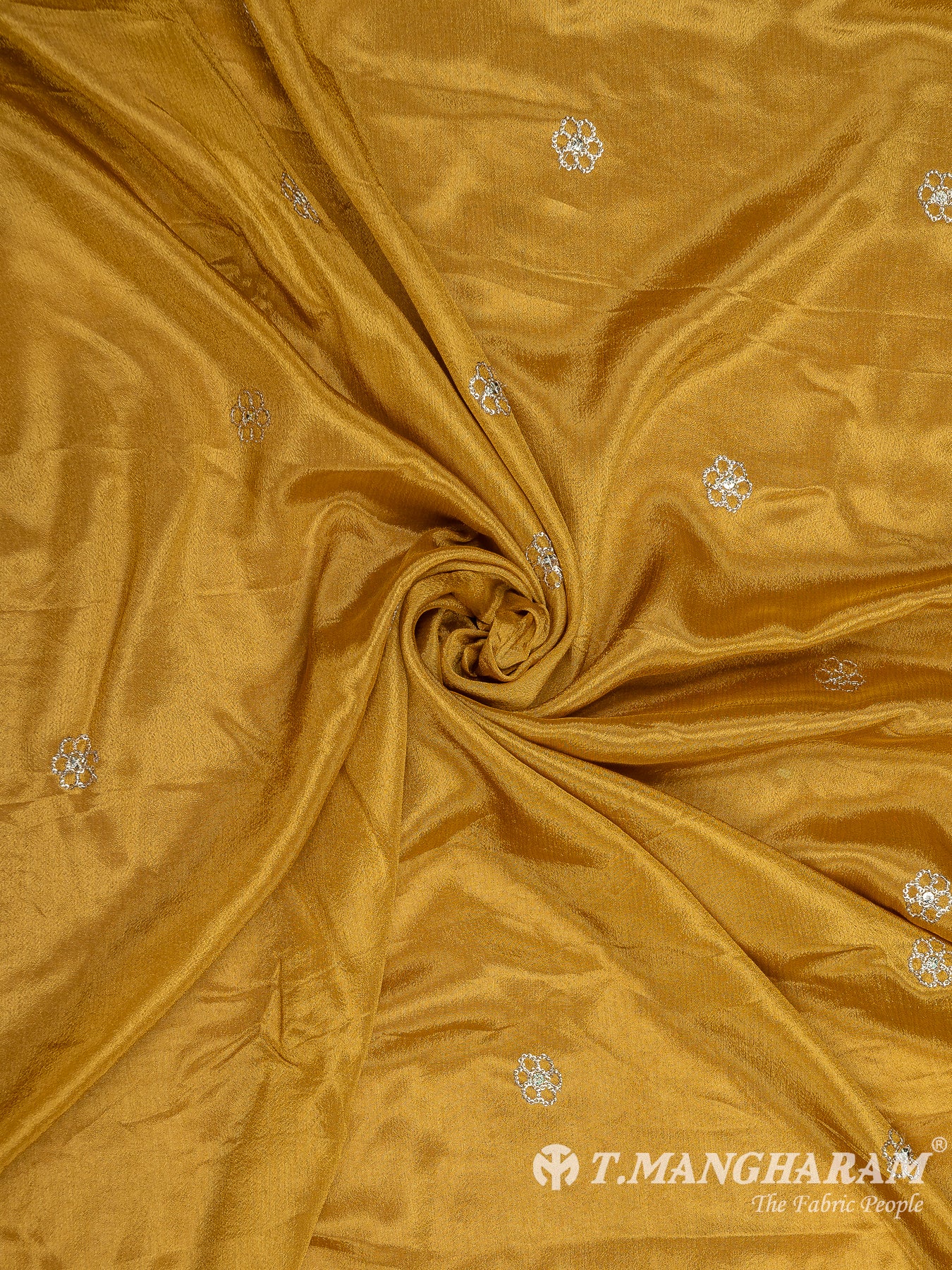 Yellow Chinnon Silk Fabric - EC8296 view-1