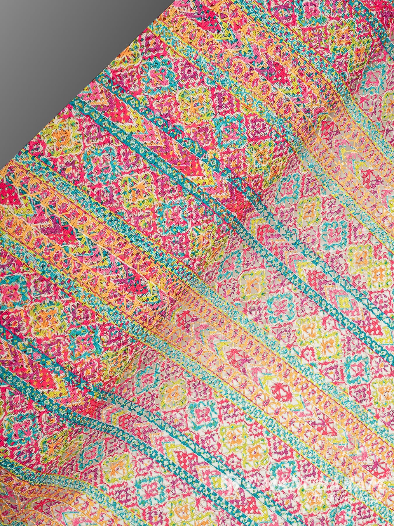 Multicolor Crochet Cotton Fabric - EC9743 view-2