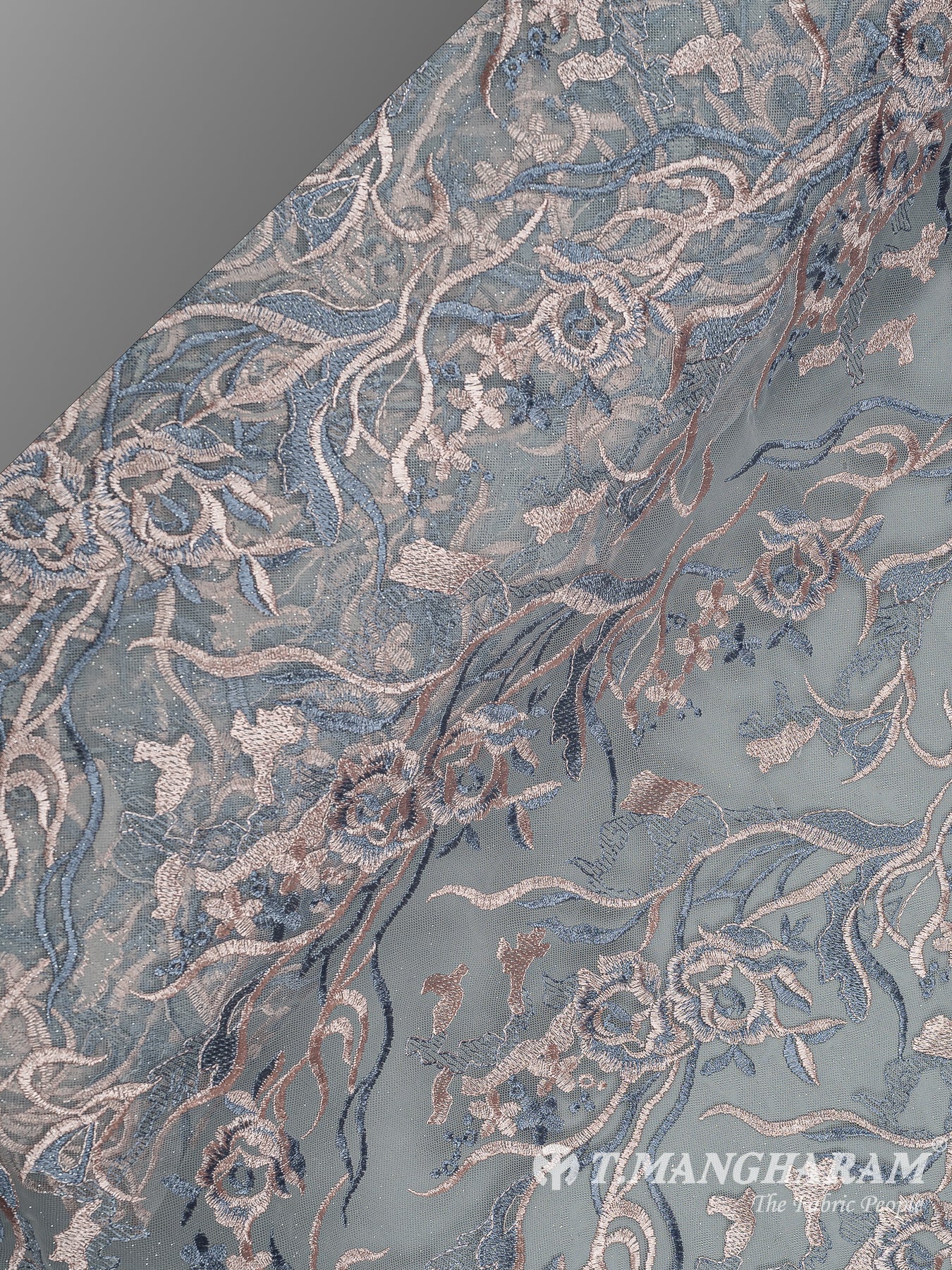 Blue Fancy Net Fabric - EC8820 view-2