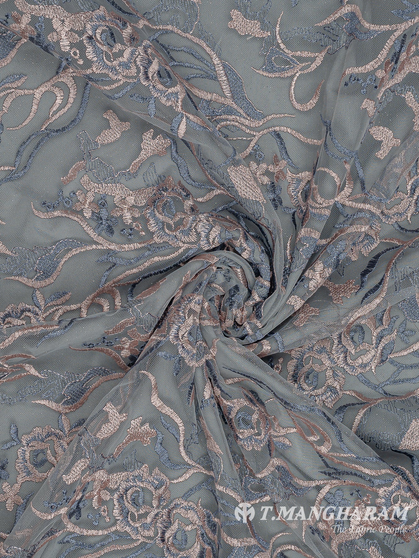 Blue Fancy Net Fabric - EC8820 view-1
