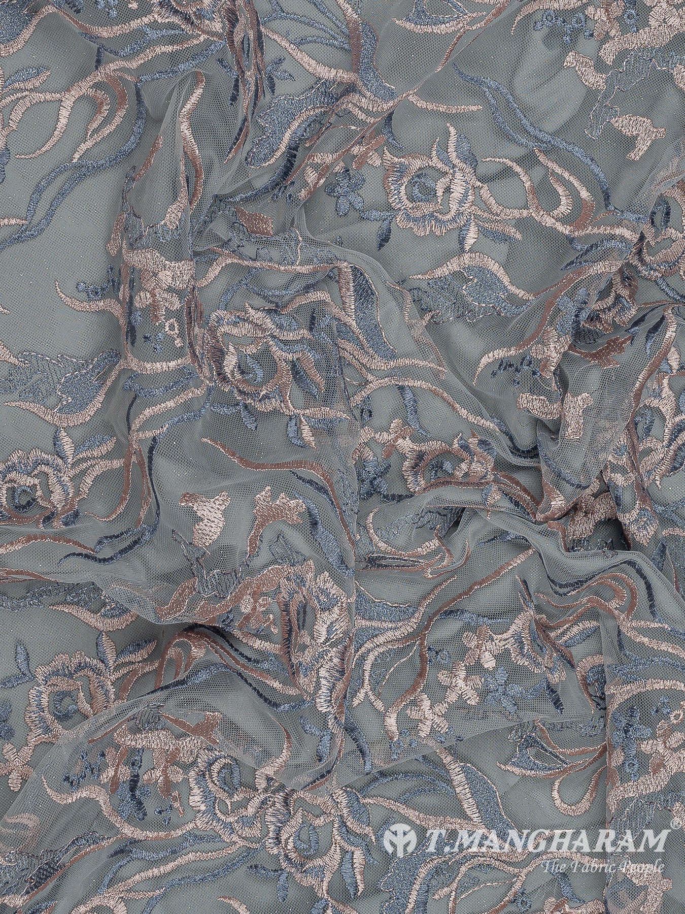 Blue Fancy Net Fabric - EC8820 view-4