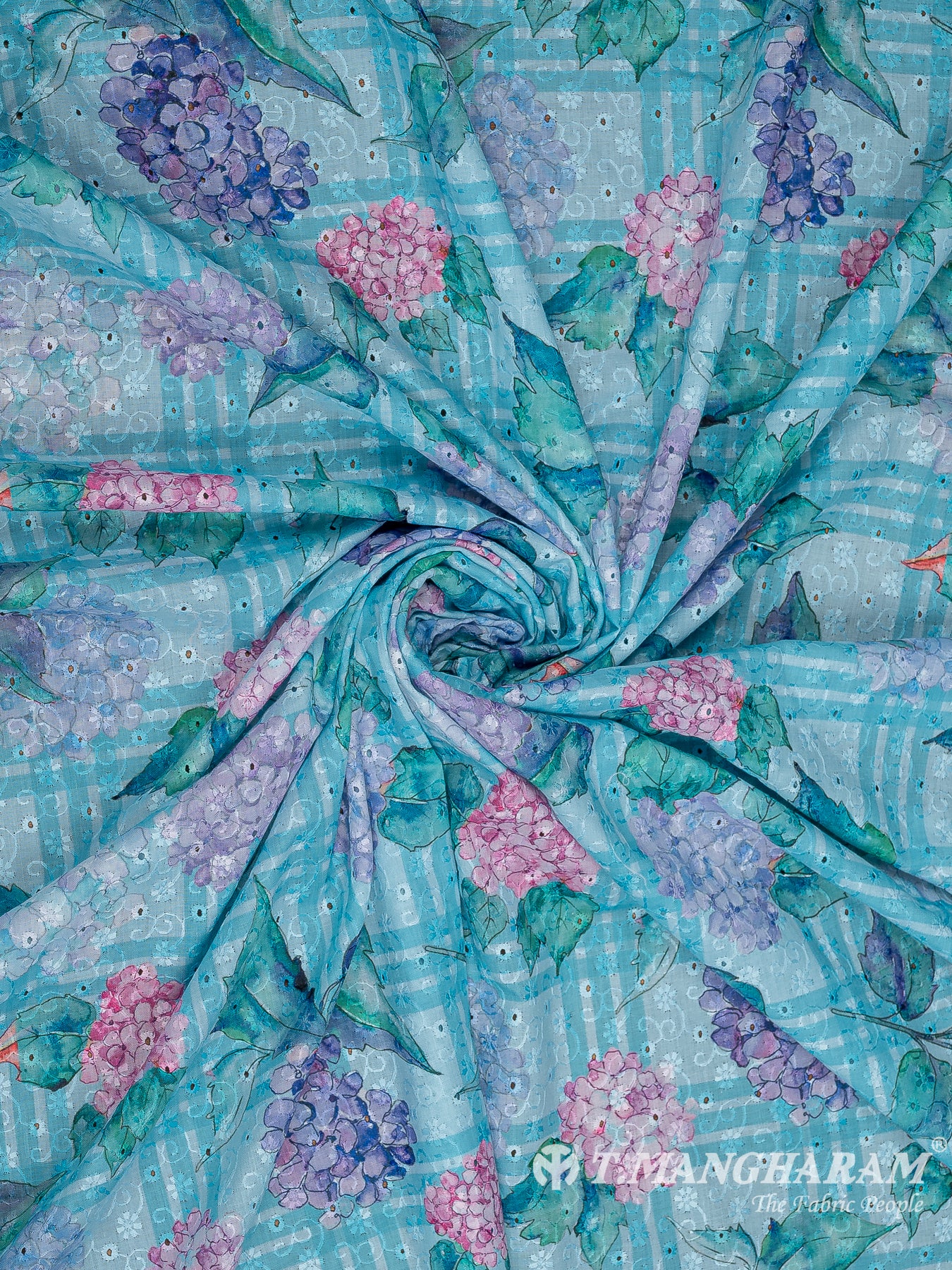 Multicolor Cotton Embroidery Fabric - EC9931 view-1