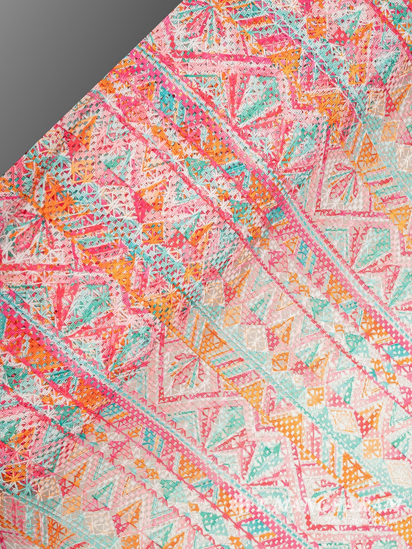 Multicolor Crochet Cotton Fabric - EC9739 view-2