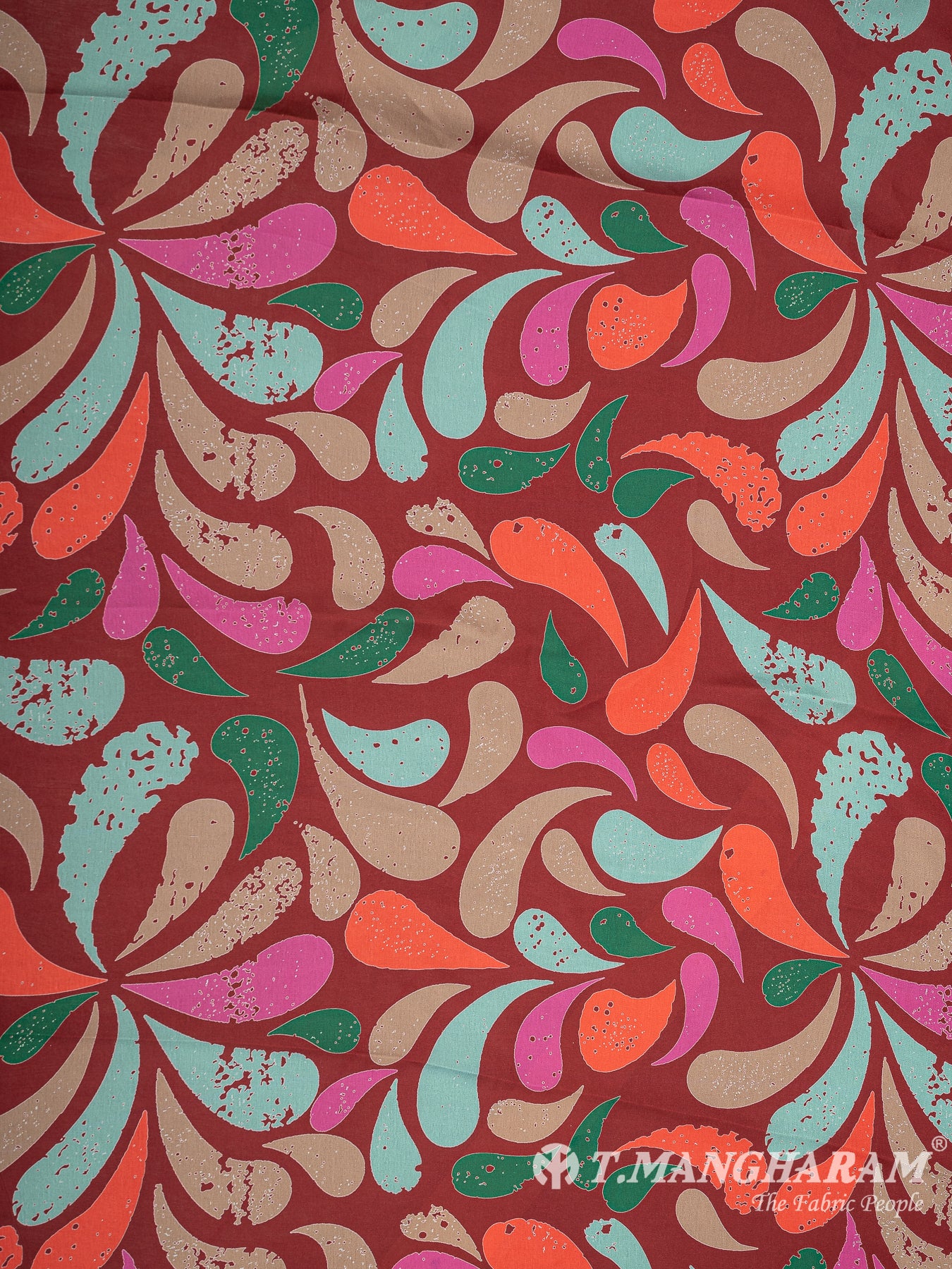 Multicolor Satin Fabric - EC9401 view-3