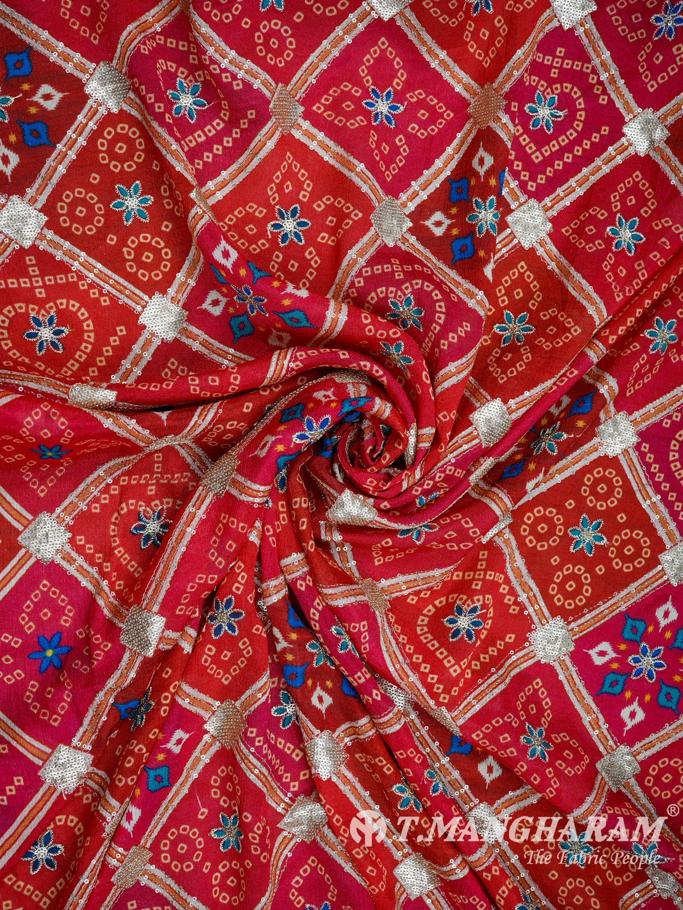 Pink Chinnon Silk Fabric - EC3146 view-1