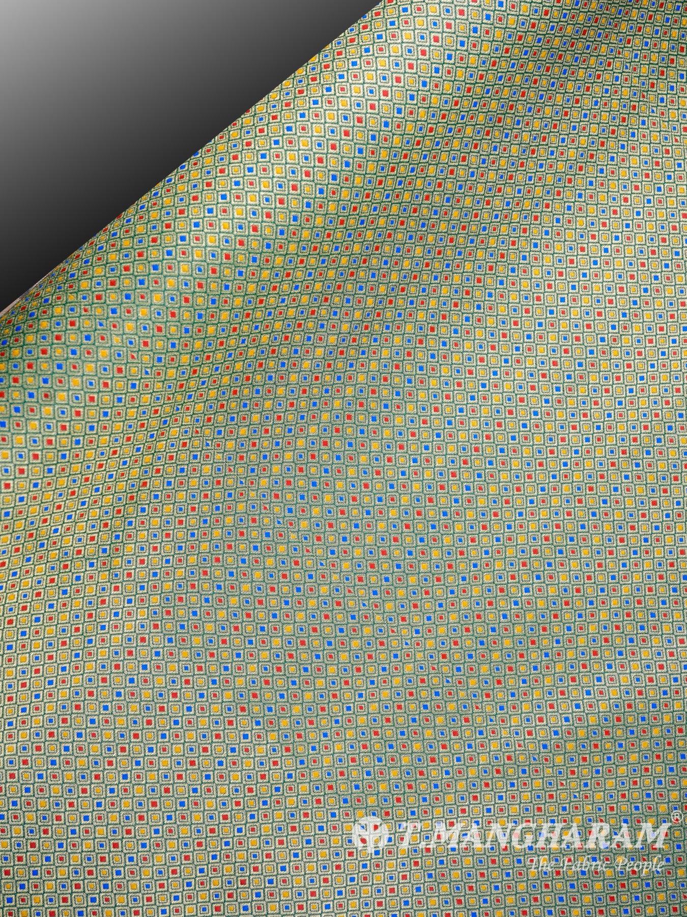 Multicolor Semi Banaras Fabric - EA1263 view-2