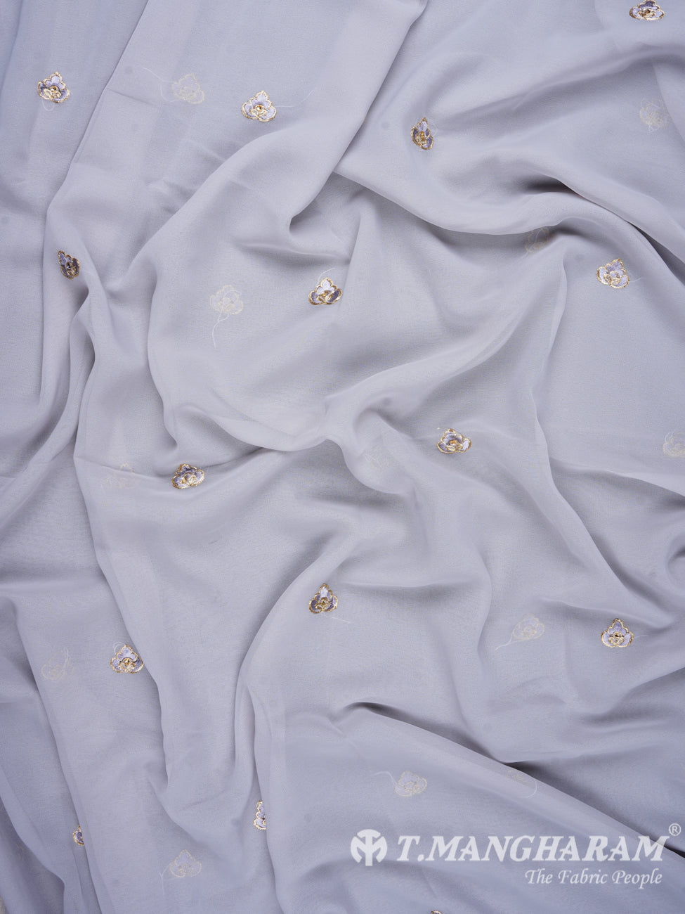 Violet Georgette Chudidhar Fabric Set - EF1122 view-2
