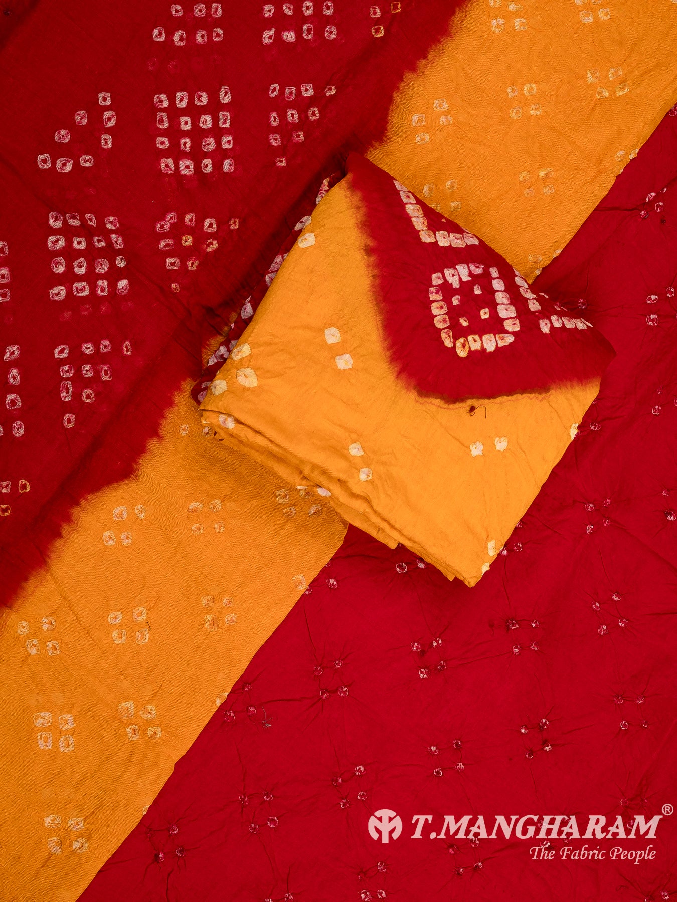 Multicolor Cotton Chudidhar Fabric Set - EF1469 view-1