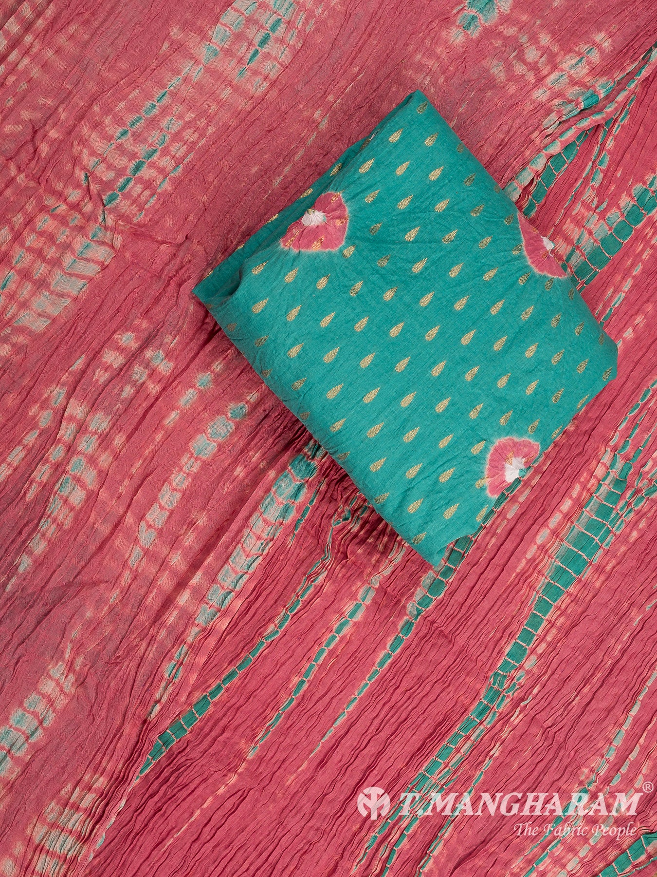 Multicolor Cotton Chudidhar Fabric Set - EF1452 view-1