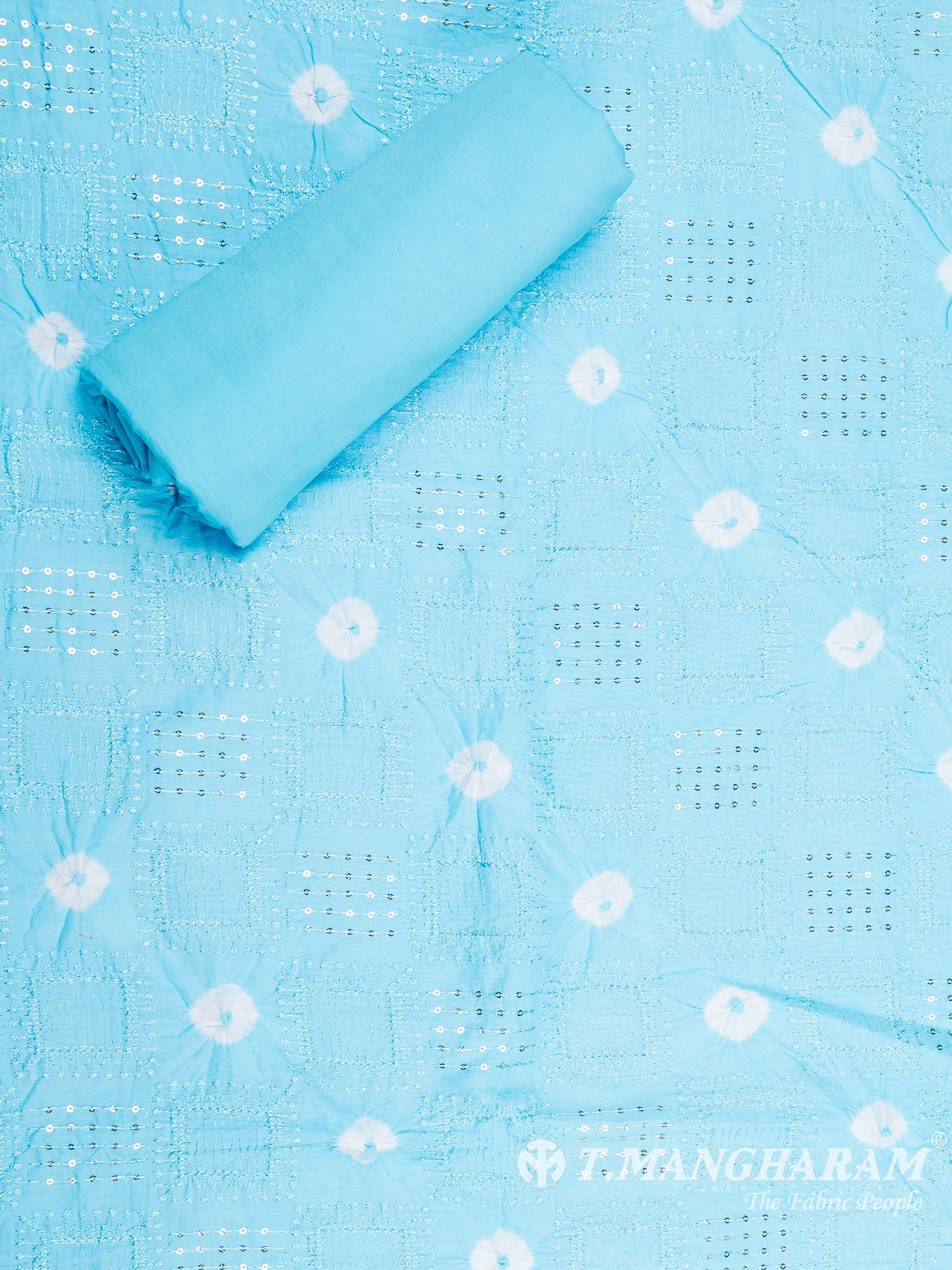 Multicolor Cotton Chudidhar Fabric Set - EF1484 view-2