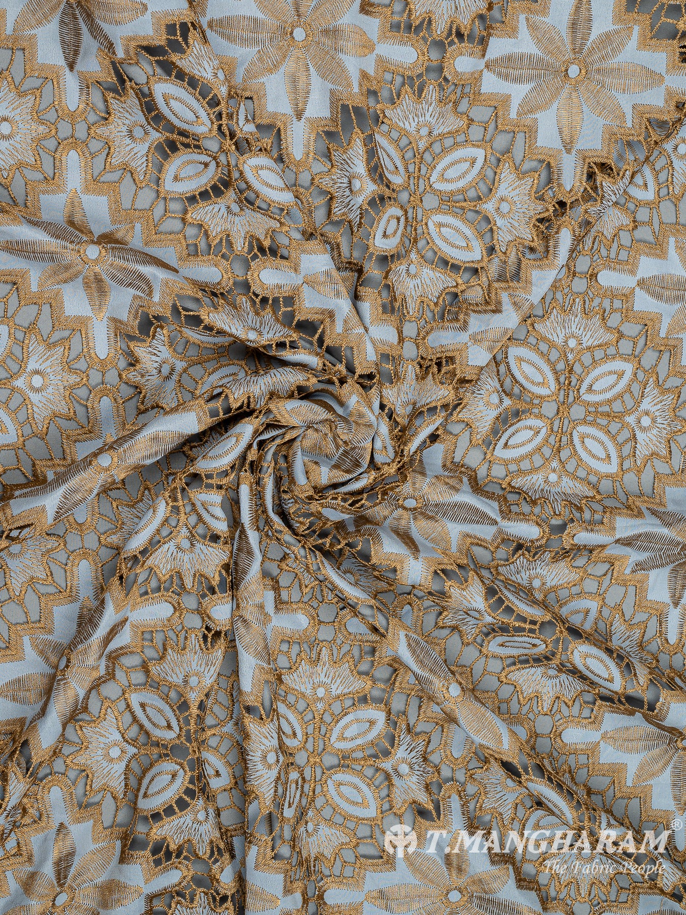 Multicolor Cotton Embroidery Fabric - EC9323 view-1