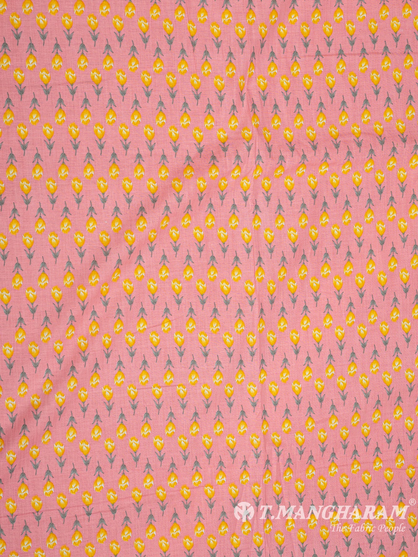 Pink Cotton Print Fabric - EC10364 view-3