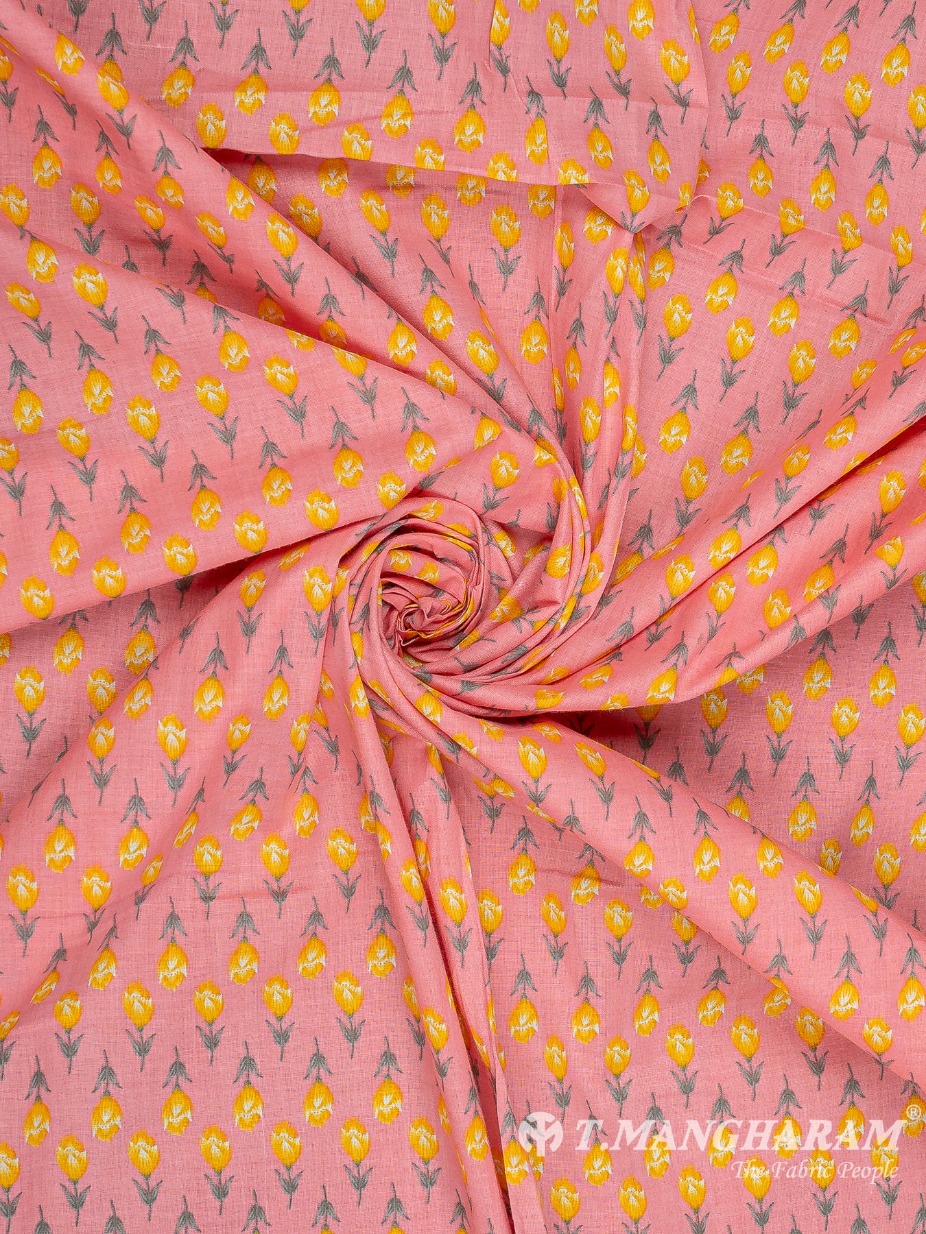 Pink Cotton Print Fabric - EC10364 view-1