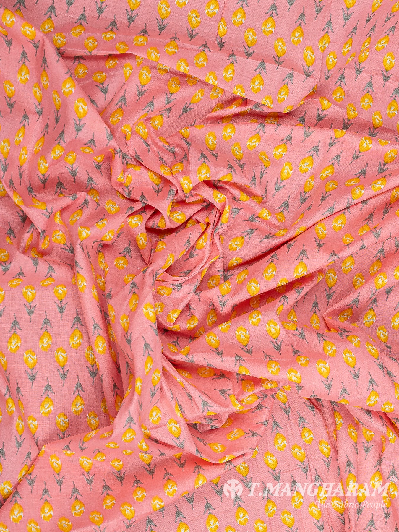 Pink Cotton Print Fabric - EC10364 view-4